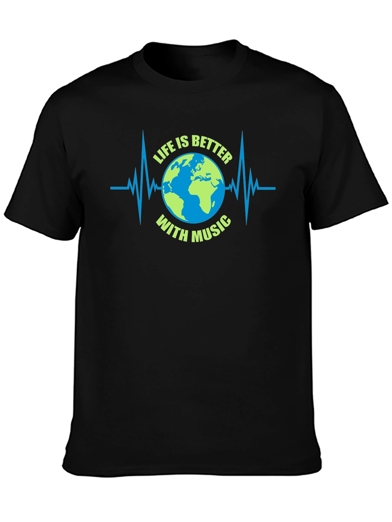 Life is Better with Music Earth Graphic Tee