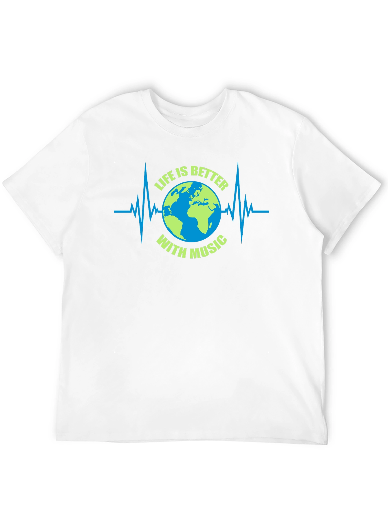 Life is Better with Music Earth Graphic Tee