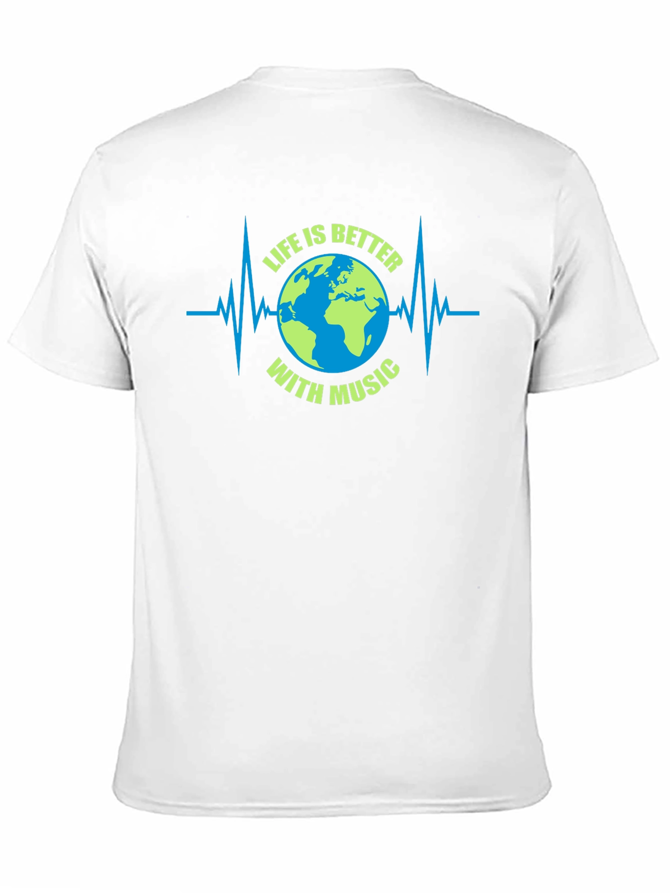 Life is Better with Music Earth Graphic Tee