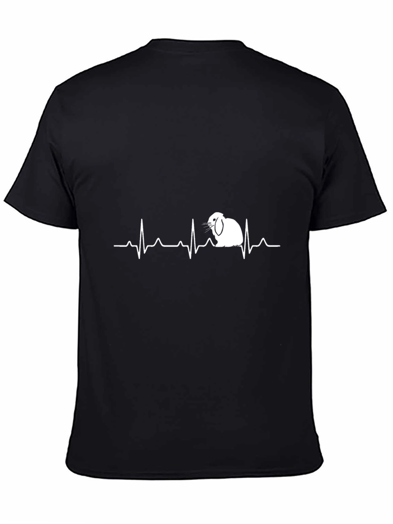 Rabbit Heartbeat T-Shirt - Cute Pet Lover Tee
