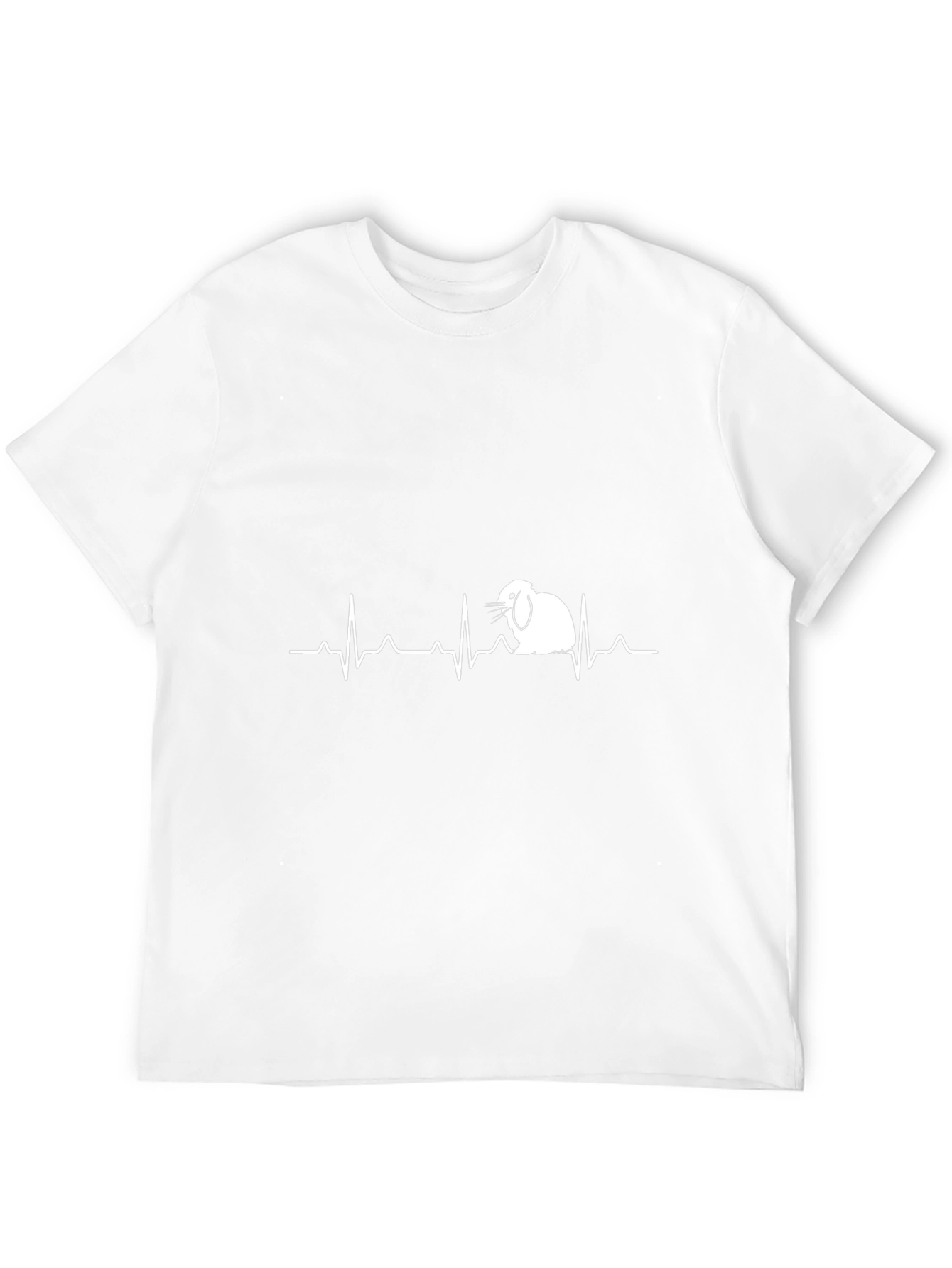 Rabbit Heartbeat T-Shirt - Cute Pet Lover Tee