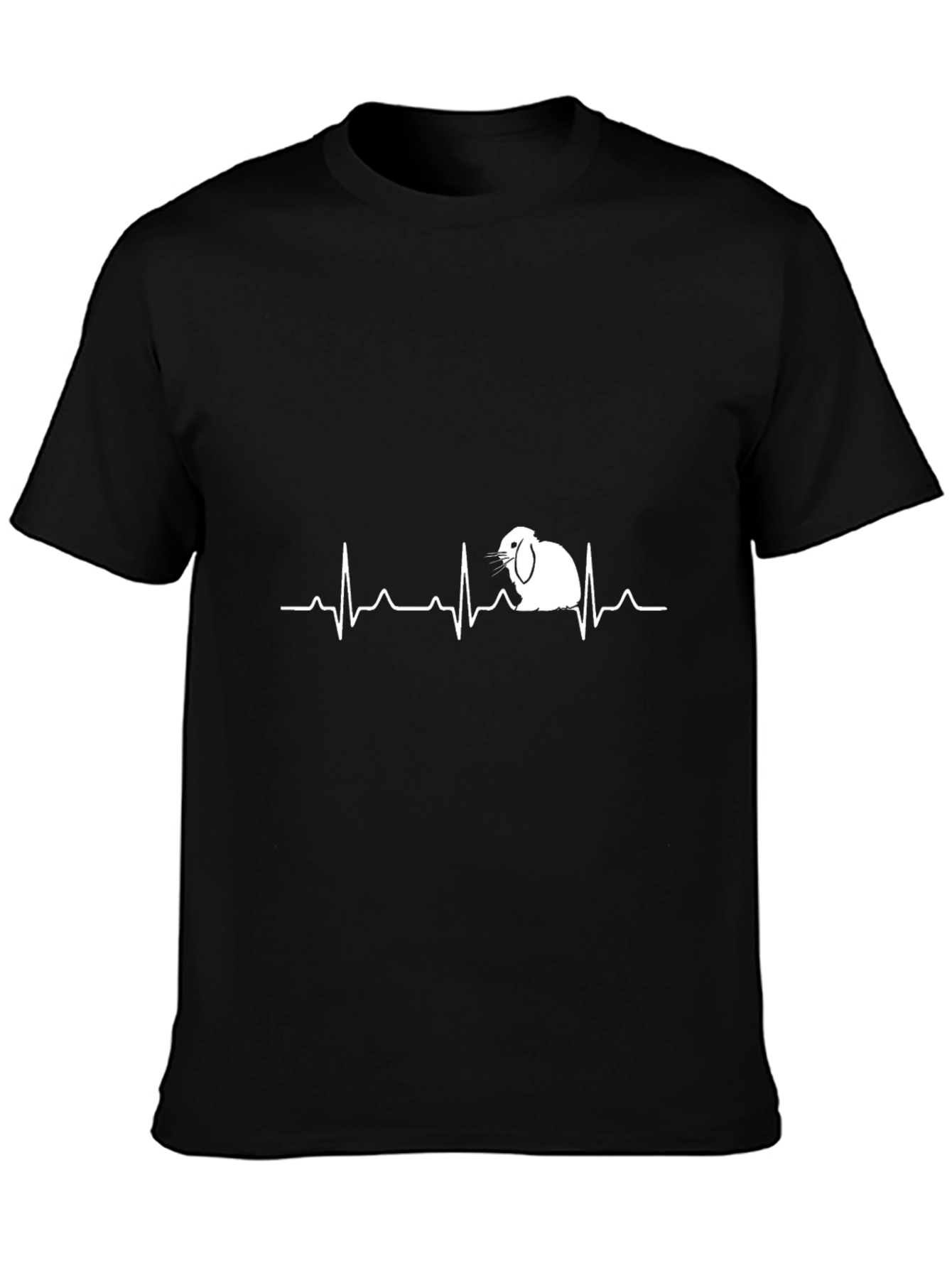 Rabbit Heartbeat T-Shirt - Cute Pet Lover Tee