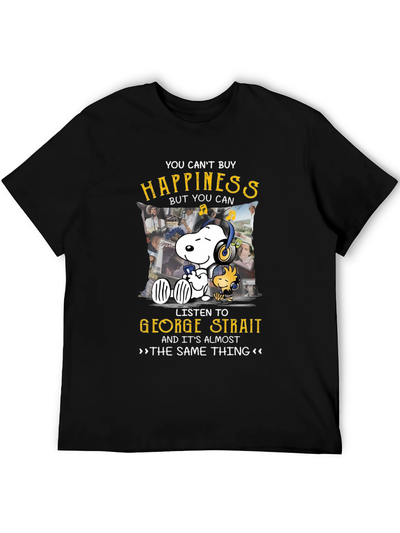 George Strait Snoopy T-Shirt - Music Lover Tee