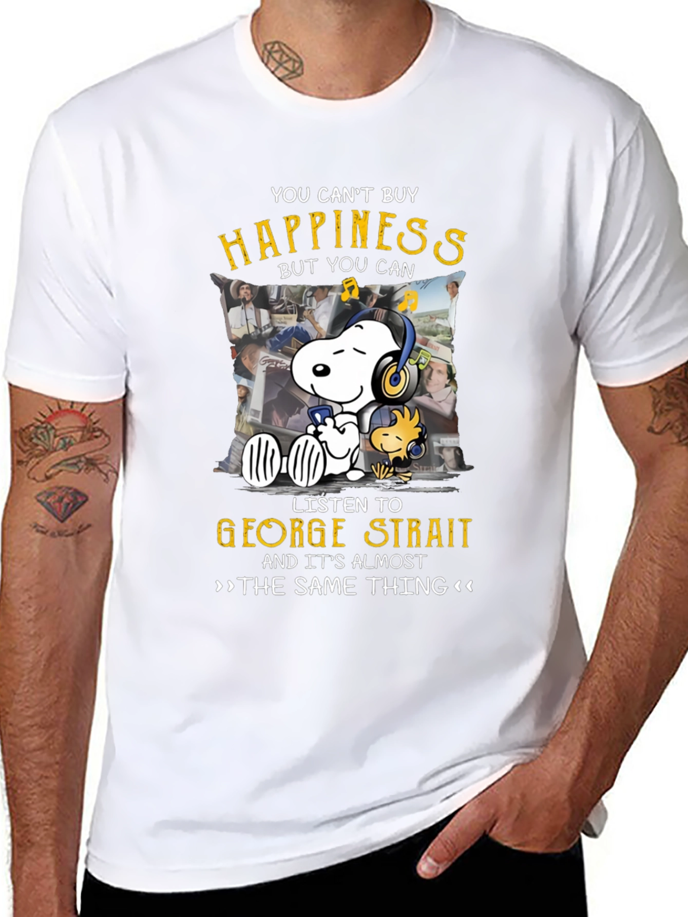 George Strait Snoopy T-Shirt - Music Lover Tee
