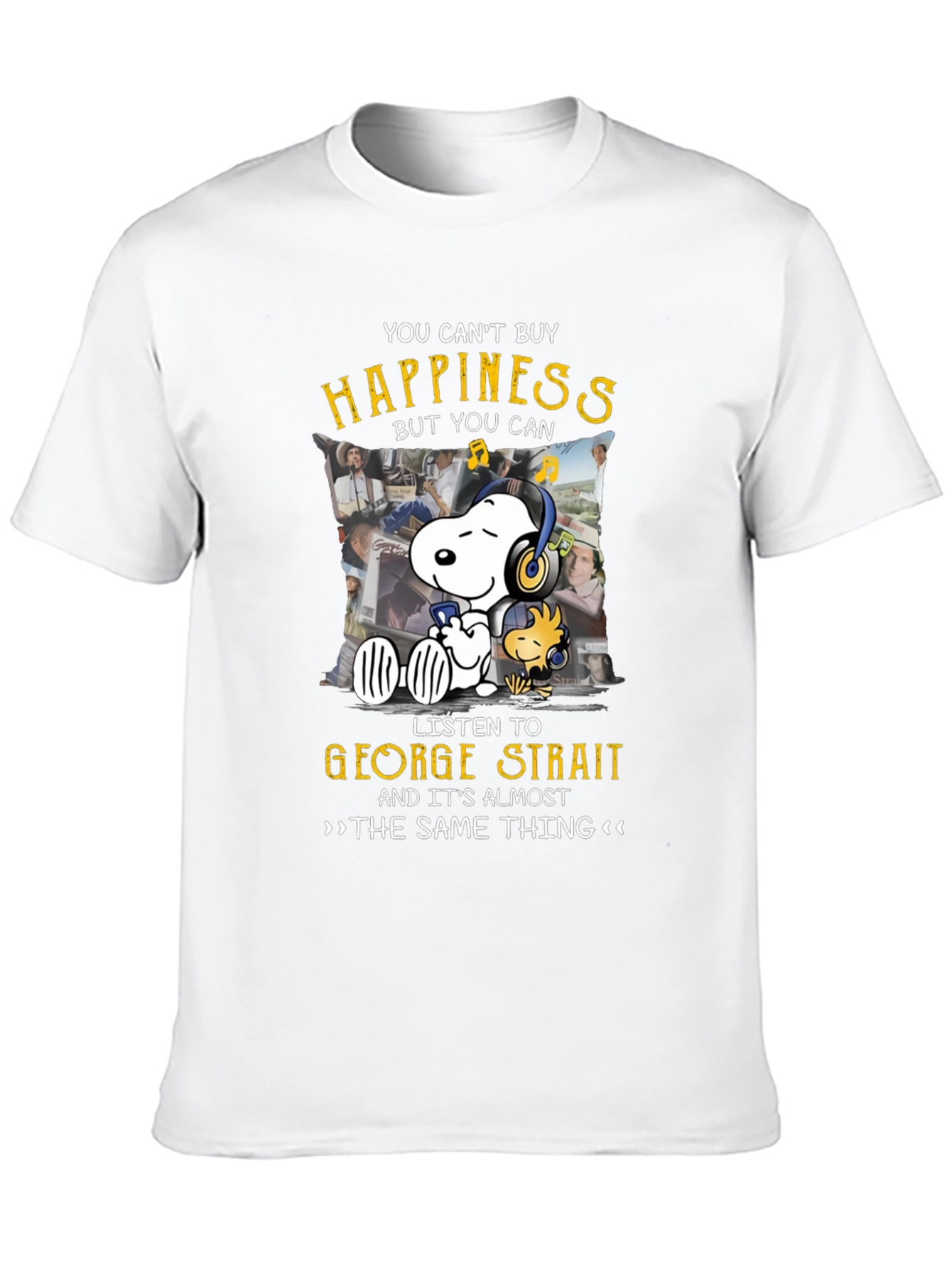 George Strait Snoopy T-Shirt - Music Lover Tee