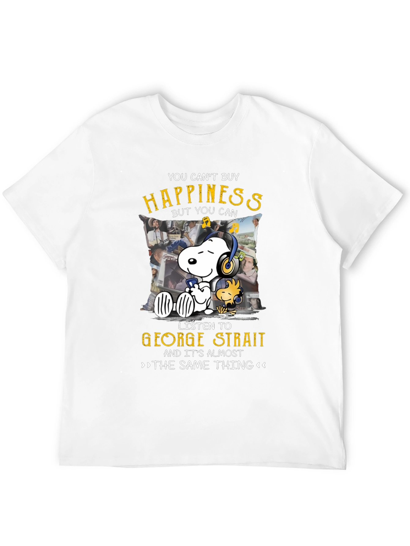 George Strait Snoopy T-Shirt - Music Lover Tee