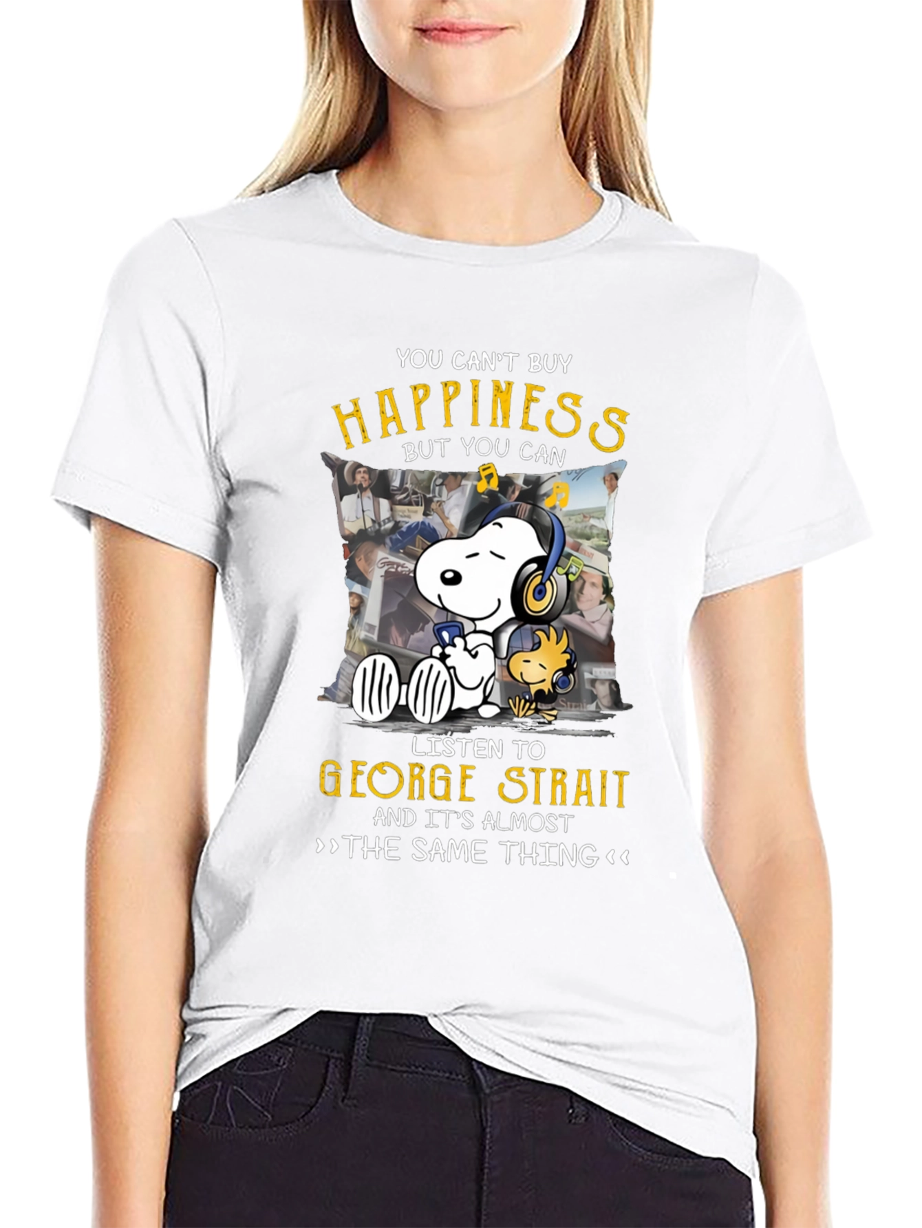George Strait Snoopy T-Shirt - Music Lover Tee