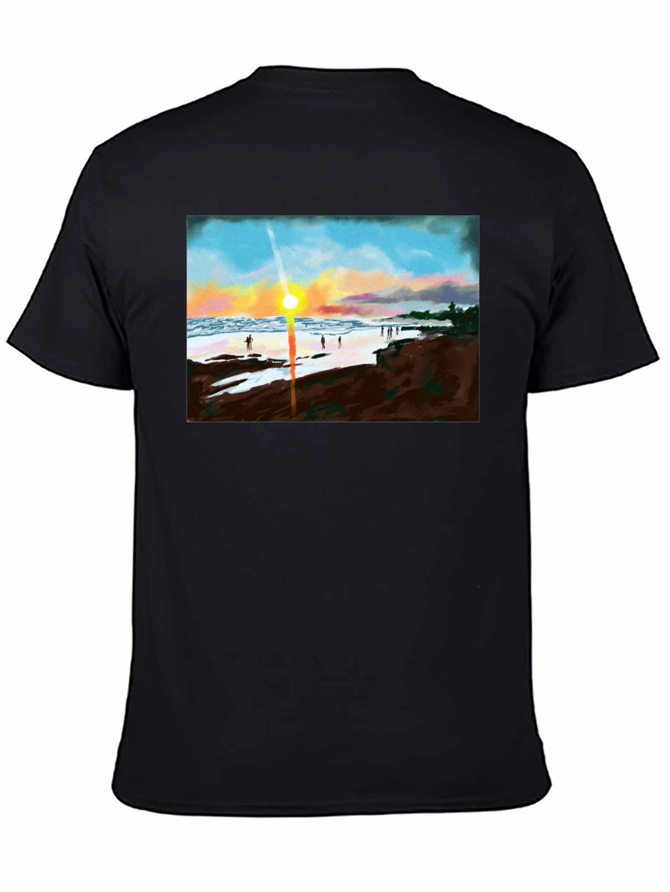Sunset Beach T-Shirt - Coastal Design