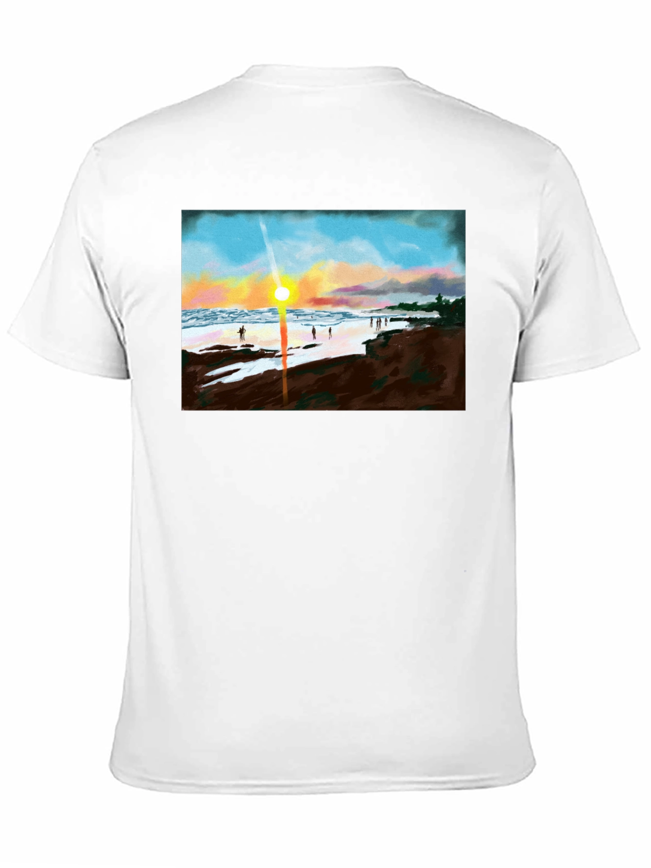 Sunset Beach T-Shirt - Coastal Design