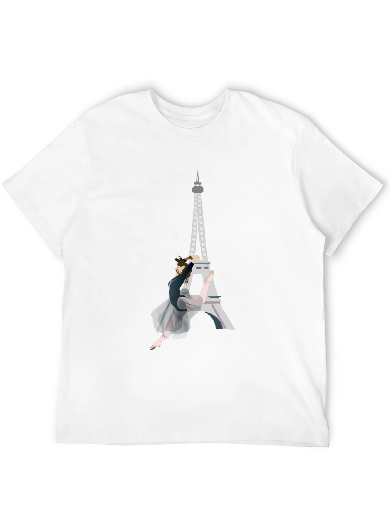 Eiffel Tower Ballet Graphic Tee - Modern Art Shirt