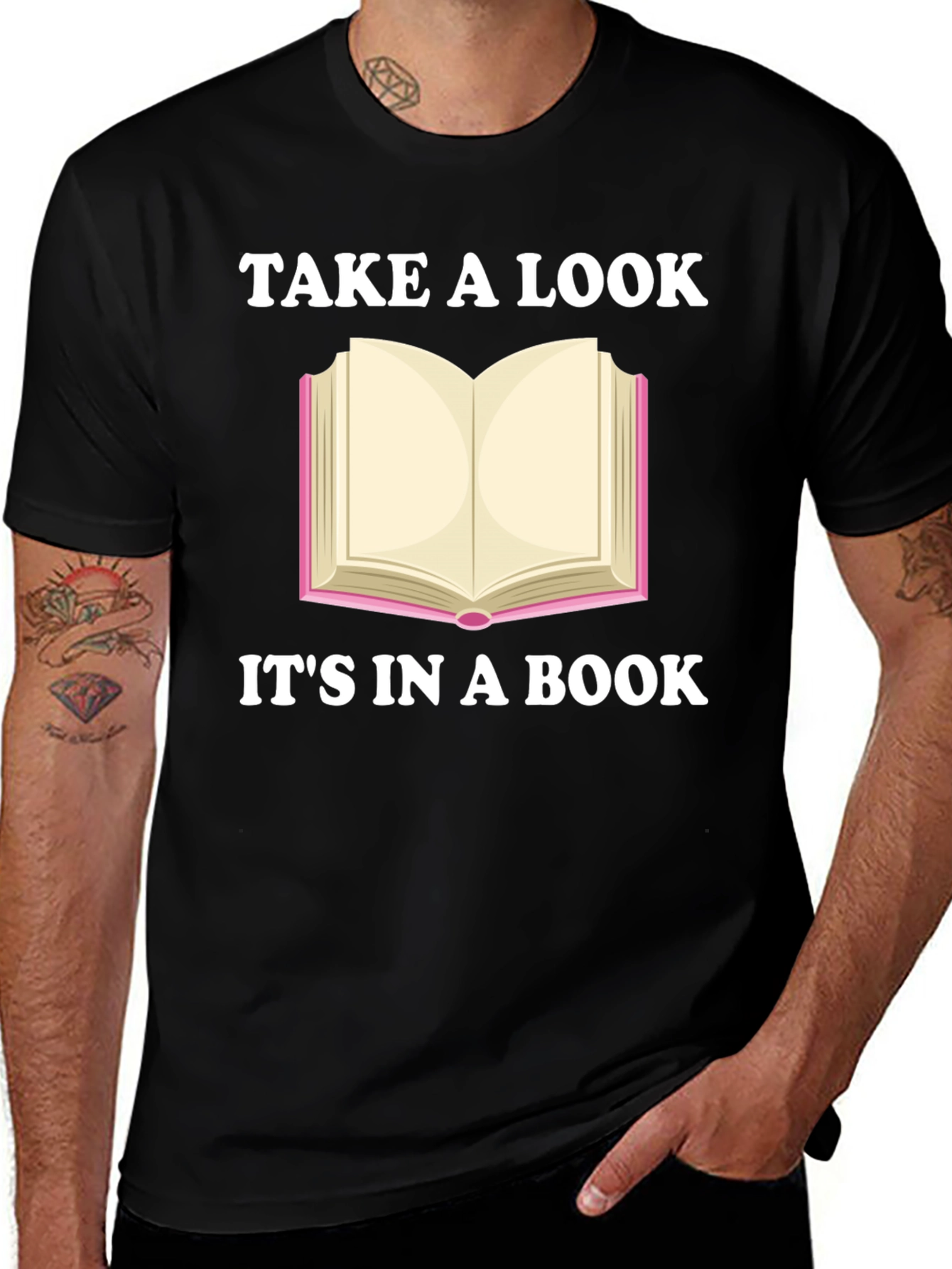 Take a Look Its in a Book Novelty T-Shirt