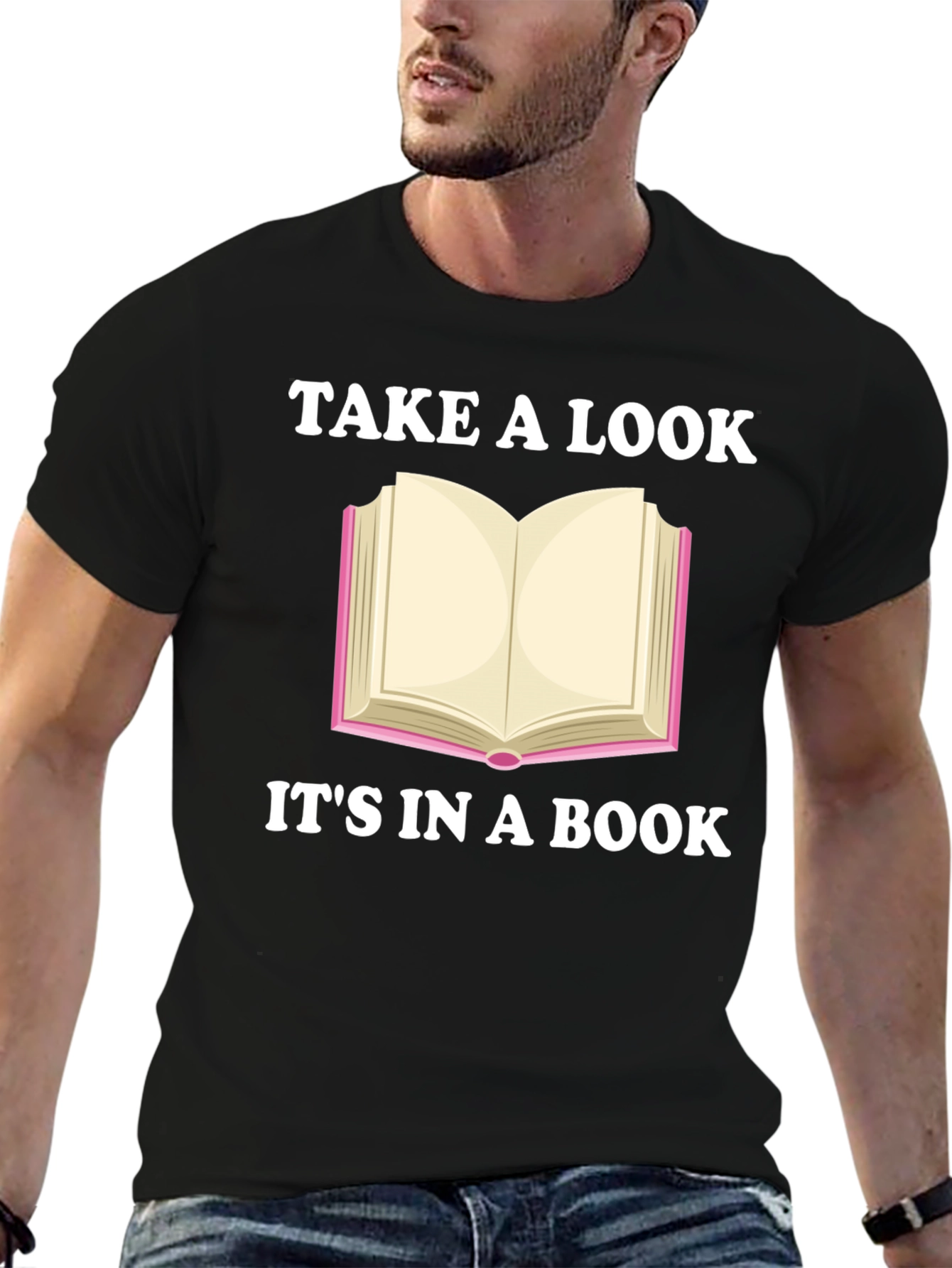Take a Look Its in a Book Novelty T-Shirt