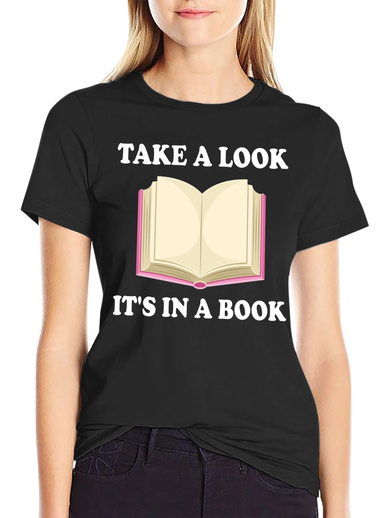 Take a Look Its in a Book Novelty T-Shirt