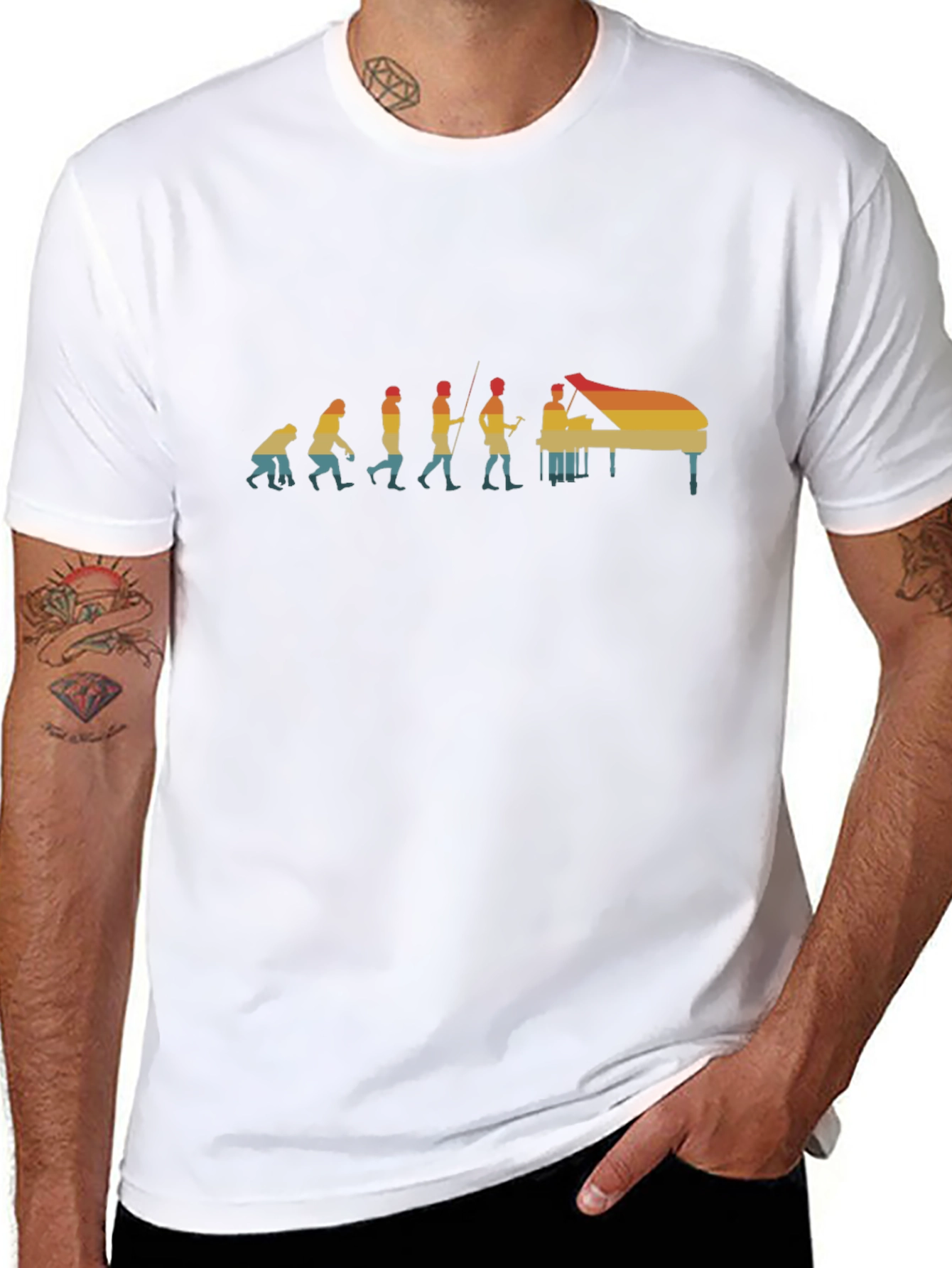 Evolution of a Pianist T-Shirt - Music Lover Tee
