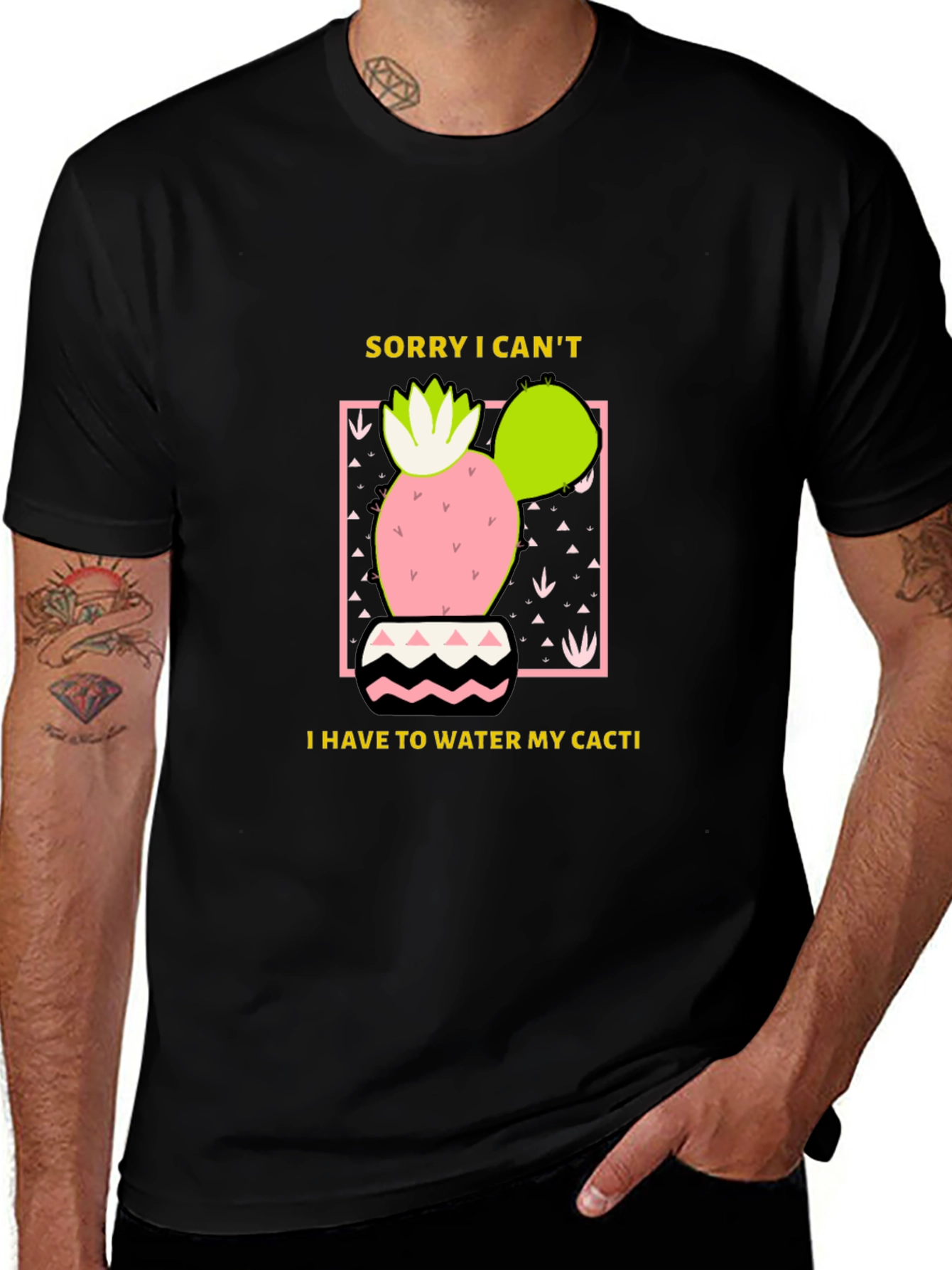 Cactus Lover T-Shirt - Sorry I Cant