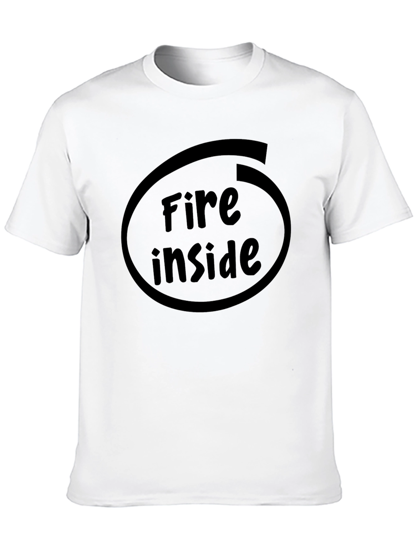 Fire Inside Graphic T-Shirt - Black