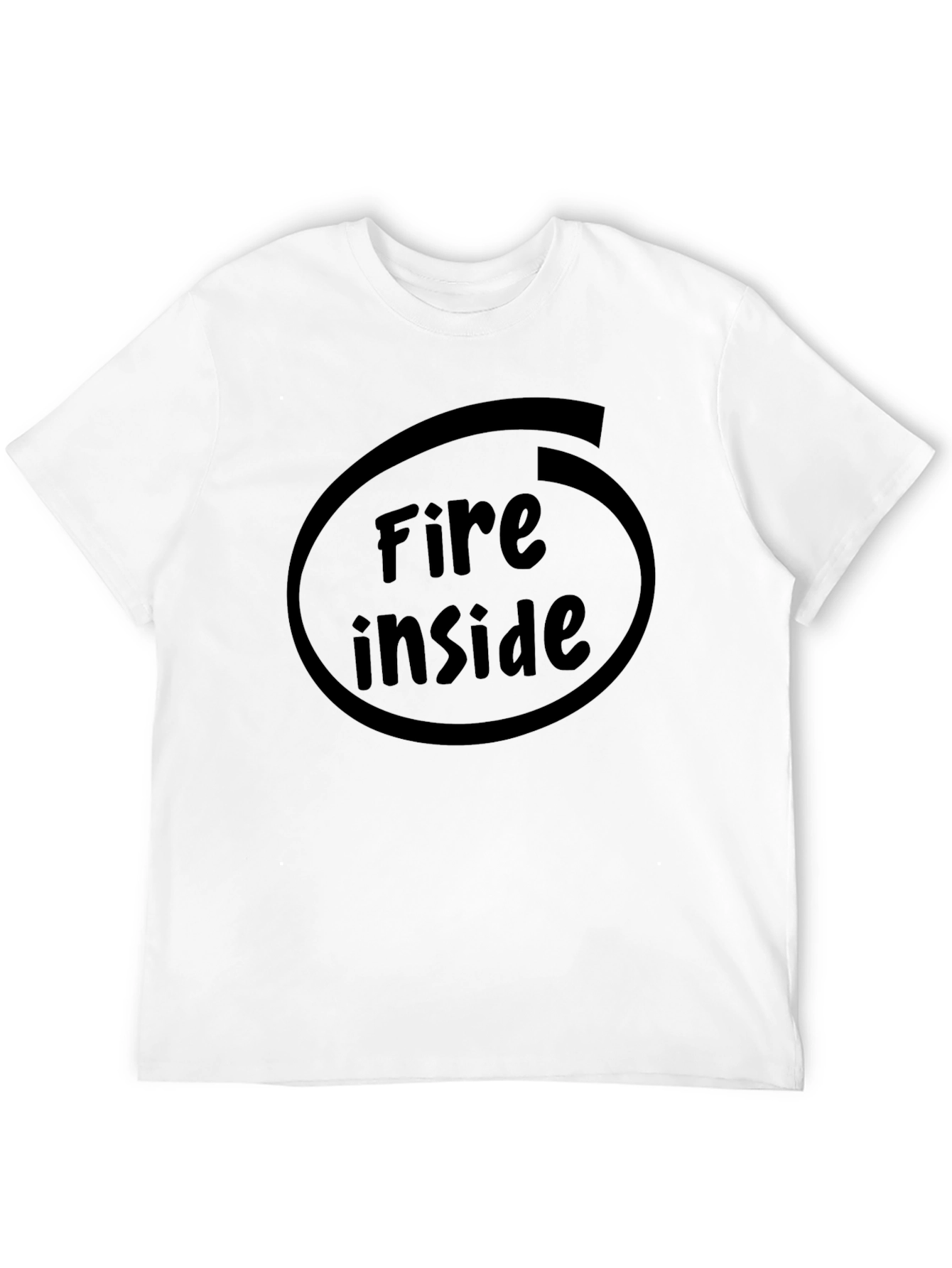 Fire Inside Graphic T-Shirt - Black