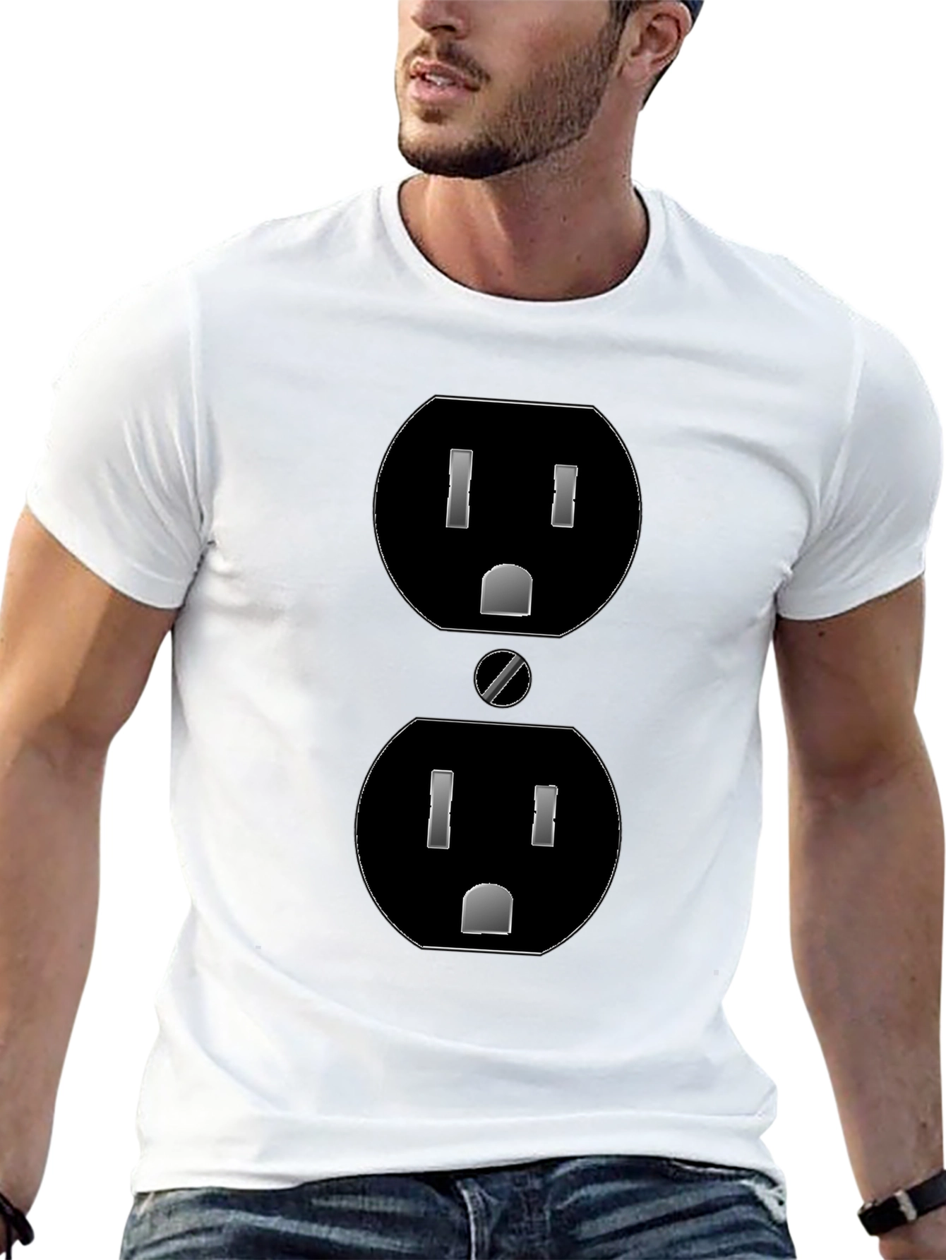 Outlet Graphic Tee - Black Quirky Design