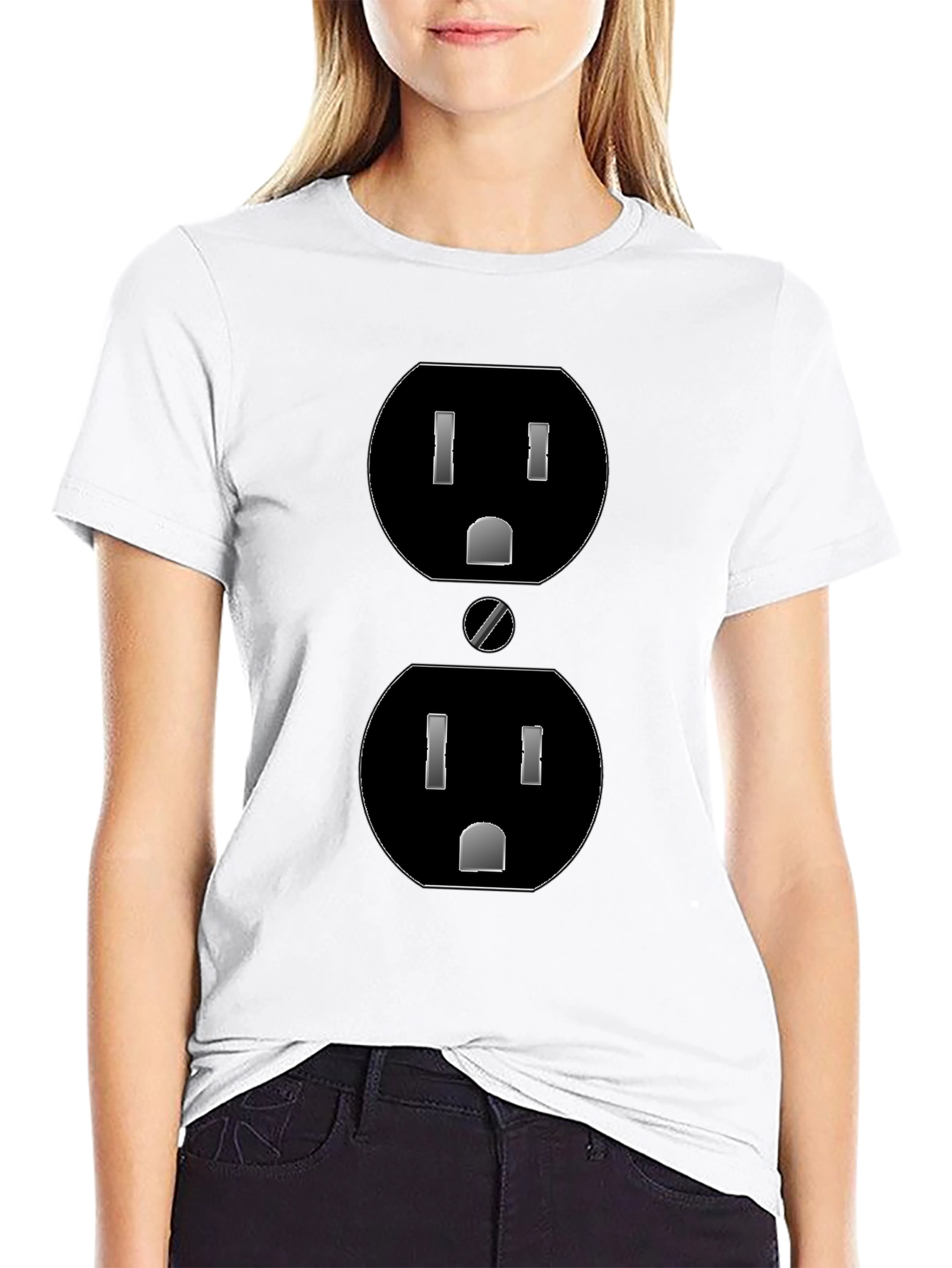 Outlet Graphic Tee - Black Quirky Design