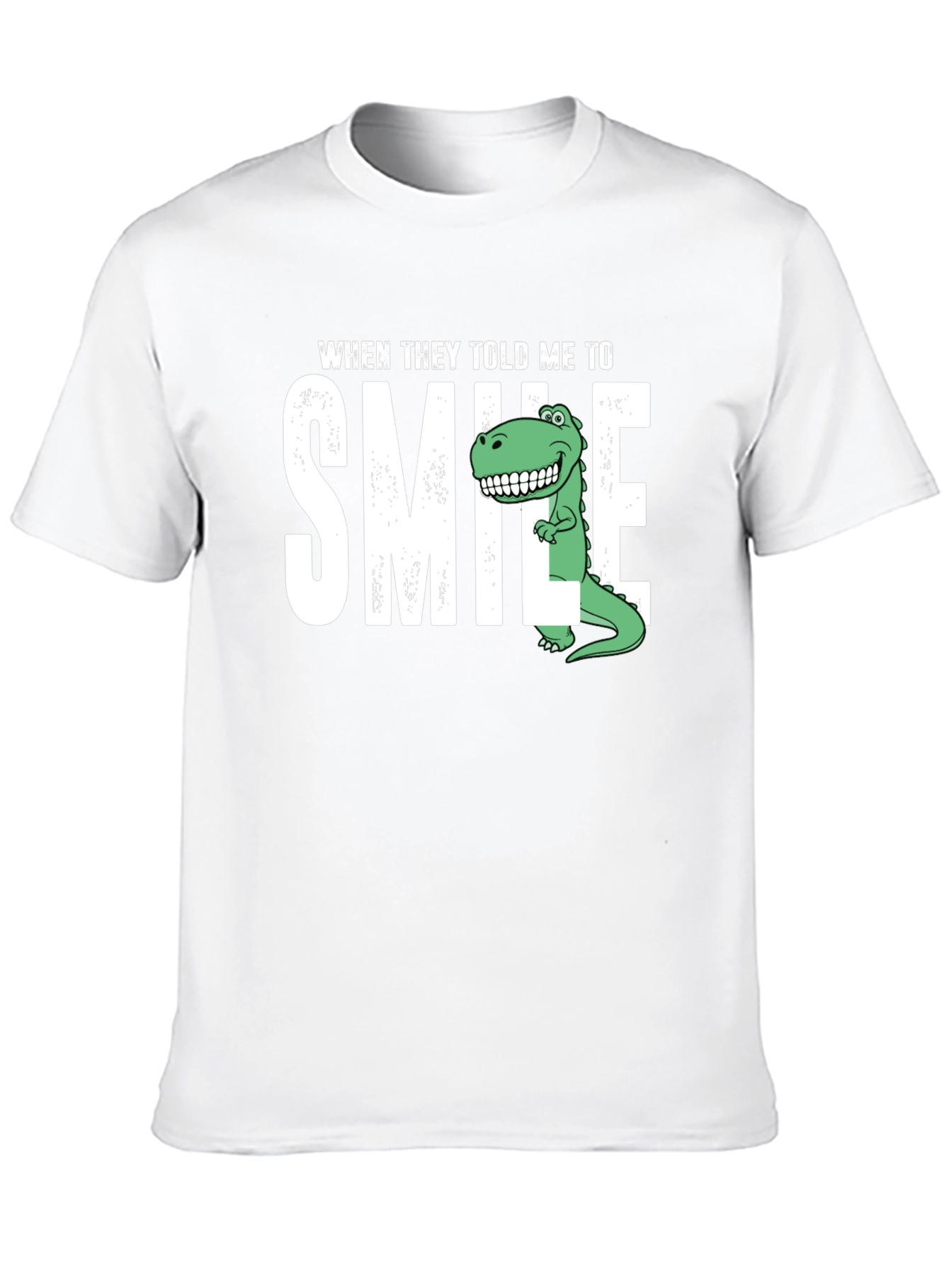 Smile Dinosaur Graphic T-Shirt