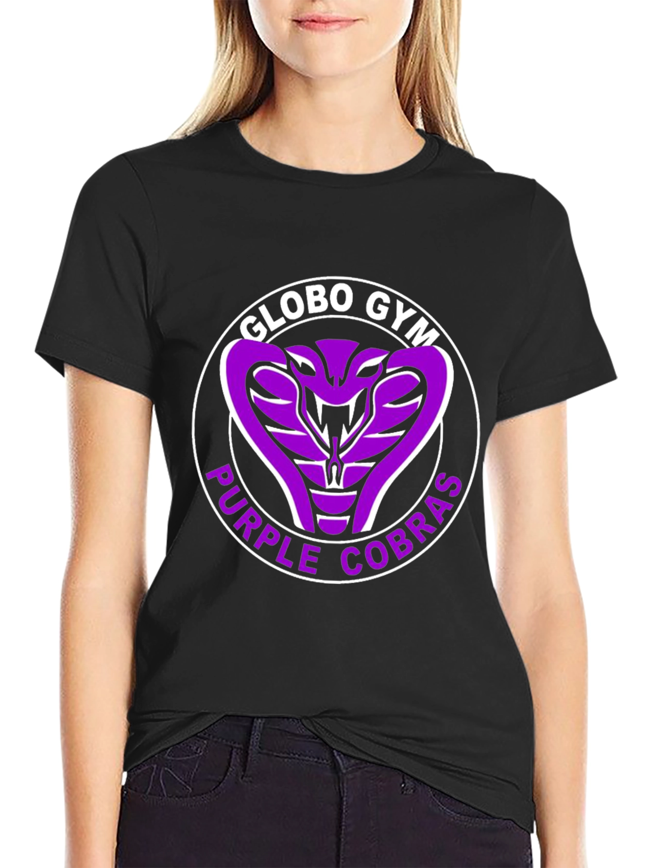 Globo Gym Purple Cobras T-Shirt Black