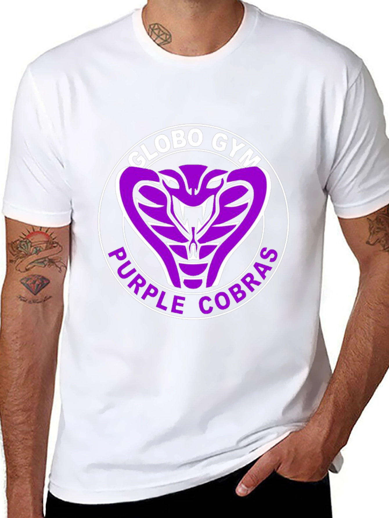 Globo Gym Purple Cobras T-Shirt Black