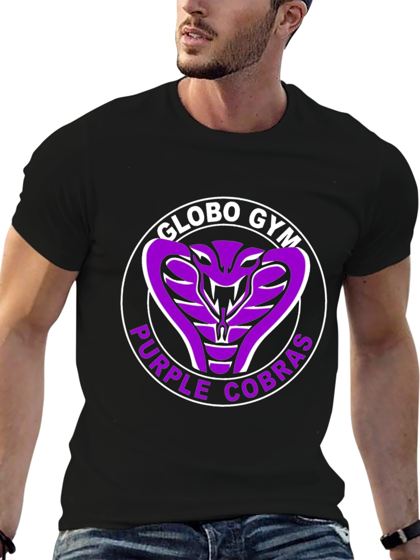 Globo Gym Purple Cobras T-Shirt Black