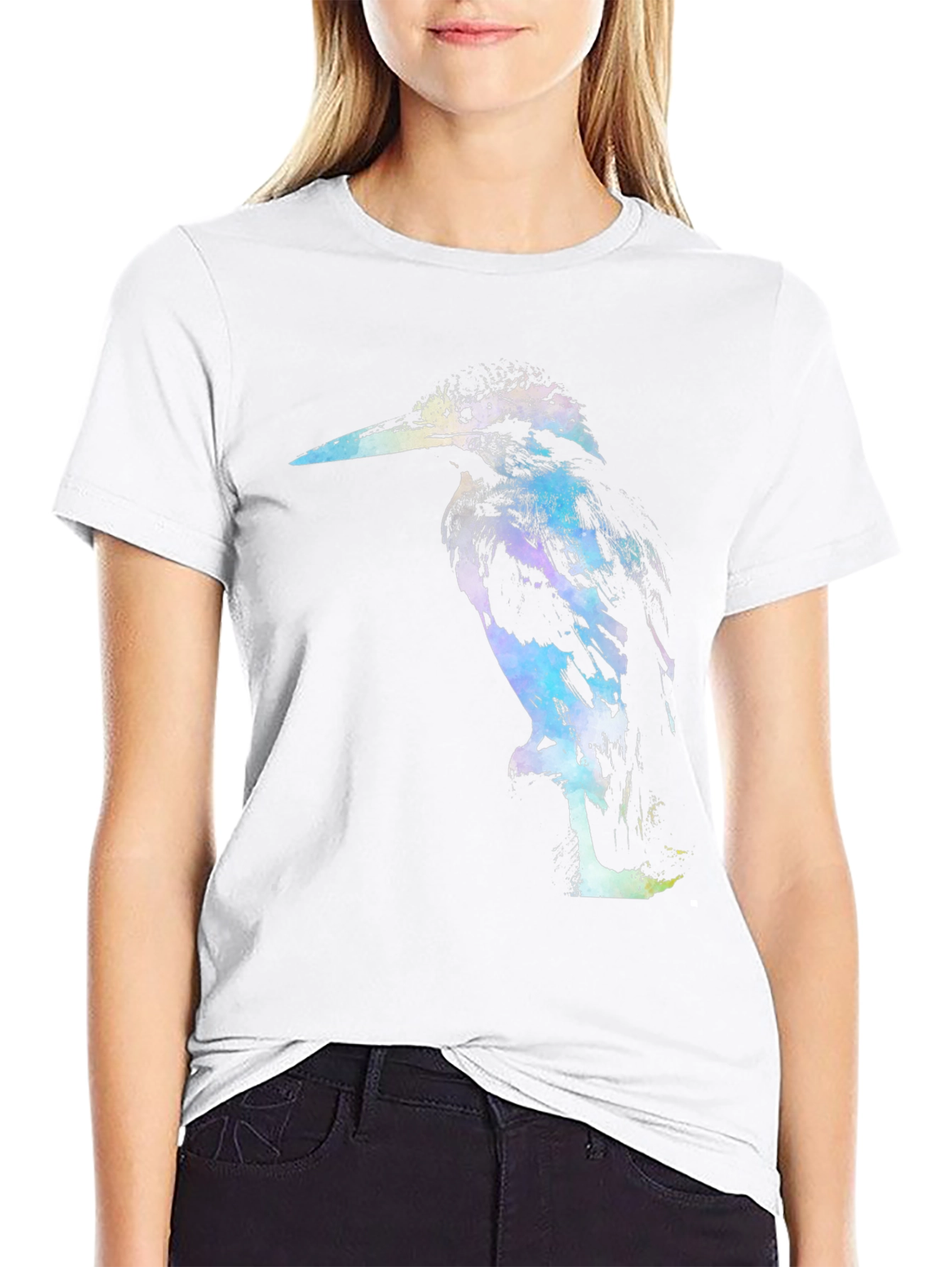 Kingfisher Graphic Black Tee