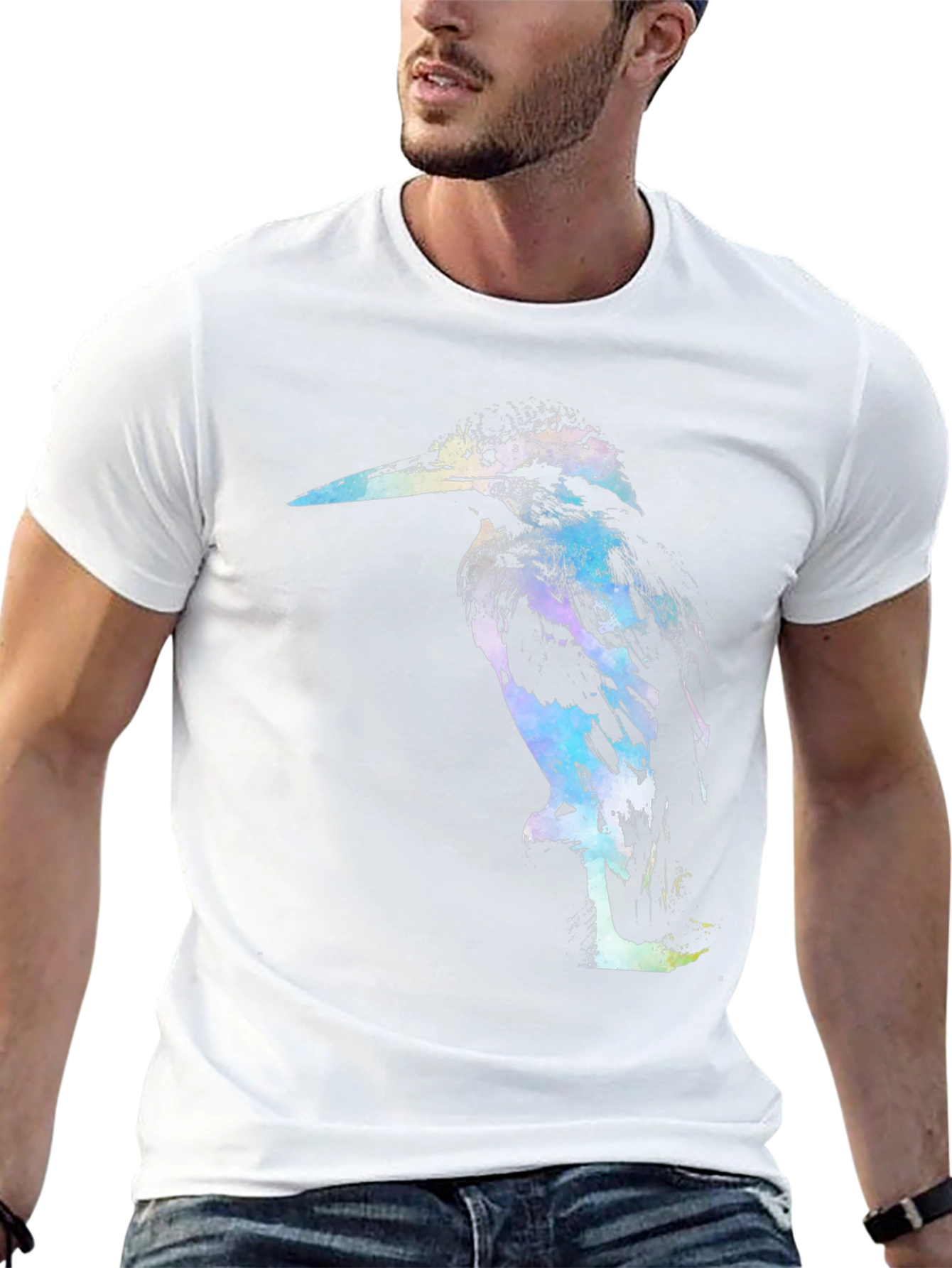 Kingfisher Graphic Black Tee