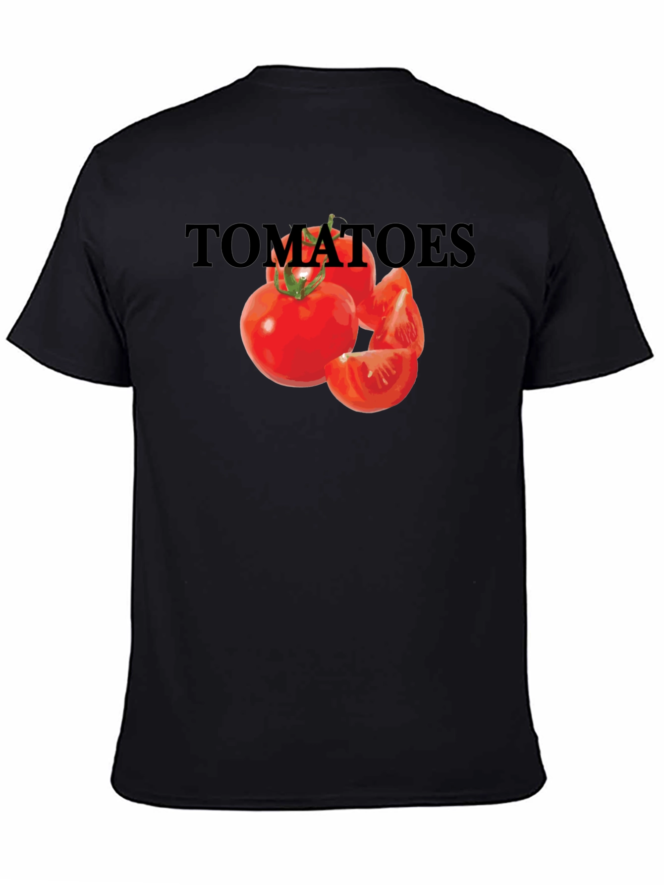 Tomatoes Graphic Tee - Unisex Black T-Shirt