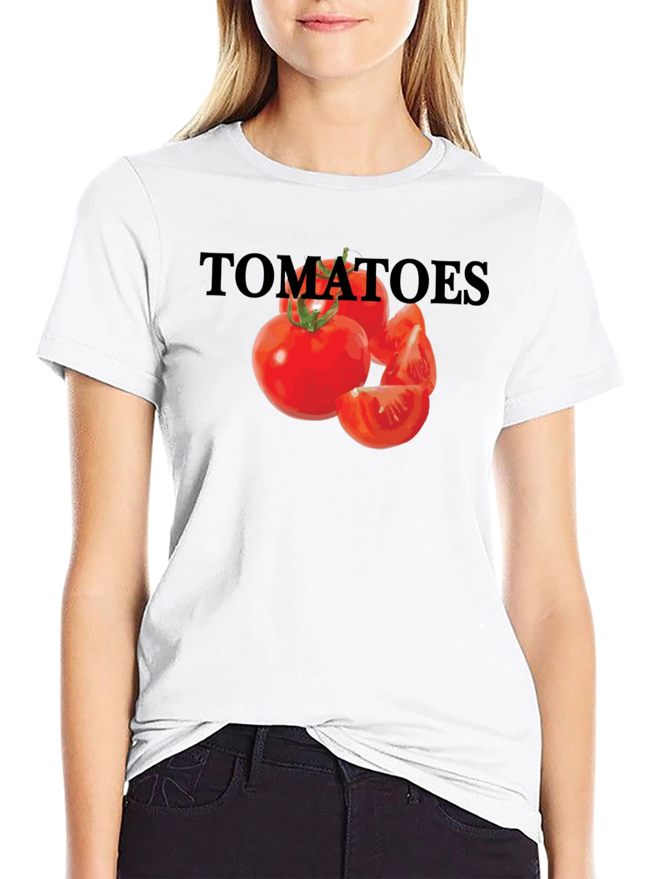 Tomatoes Graphic Tee - Unisex Black T-Shirt