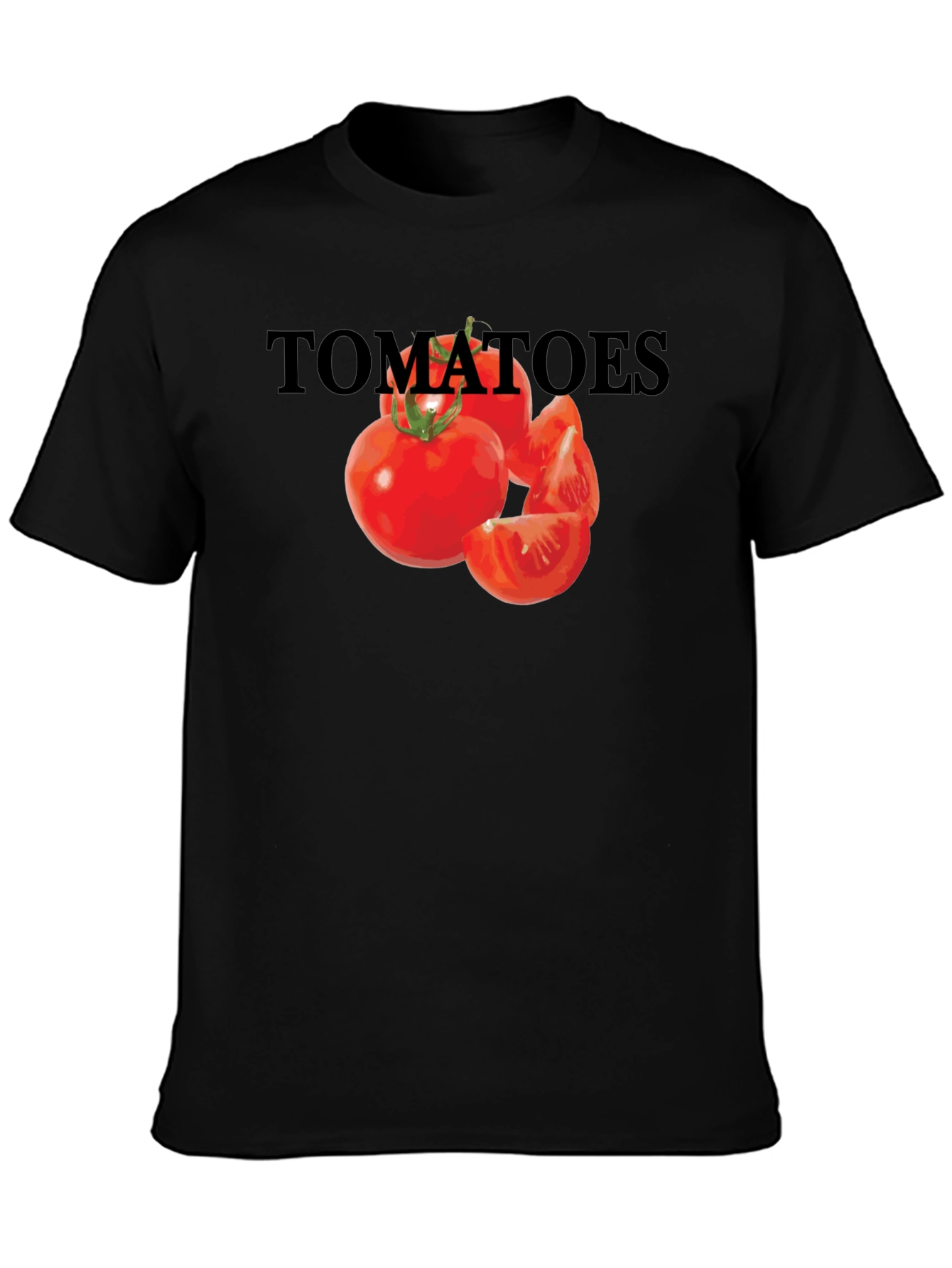 Tomatoes Graphic Tee - Unisex Black T-Shirt