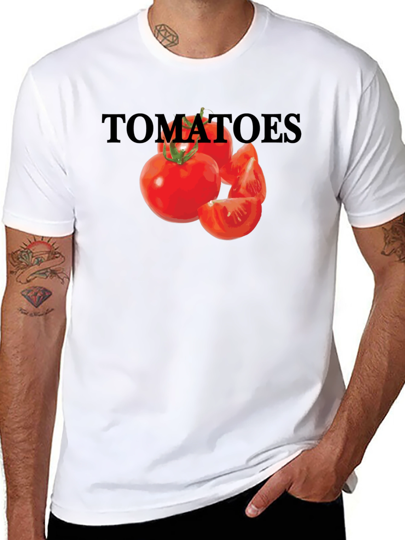Tomatoes Graphic Tee - Unisex Black T-Shirt