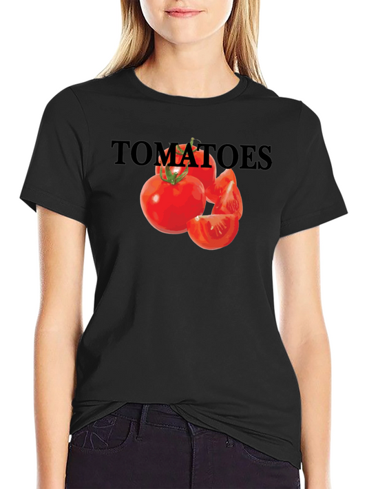 Tomatoes Graphic Tee - Unisex Black T-Shirt