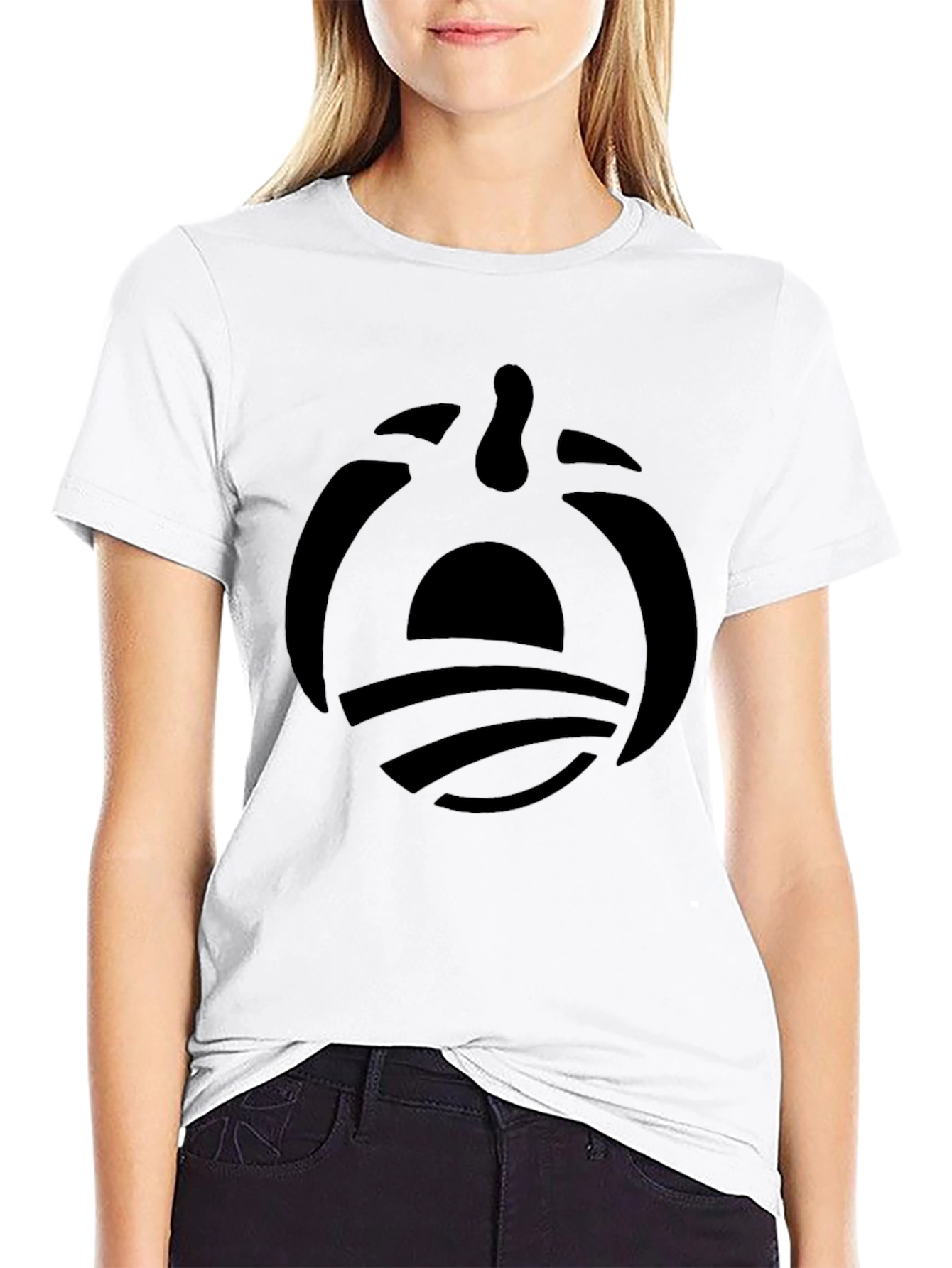 Black Graphic Tee - Sun & Waves Logo