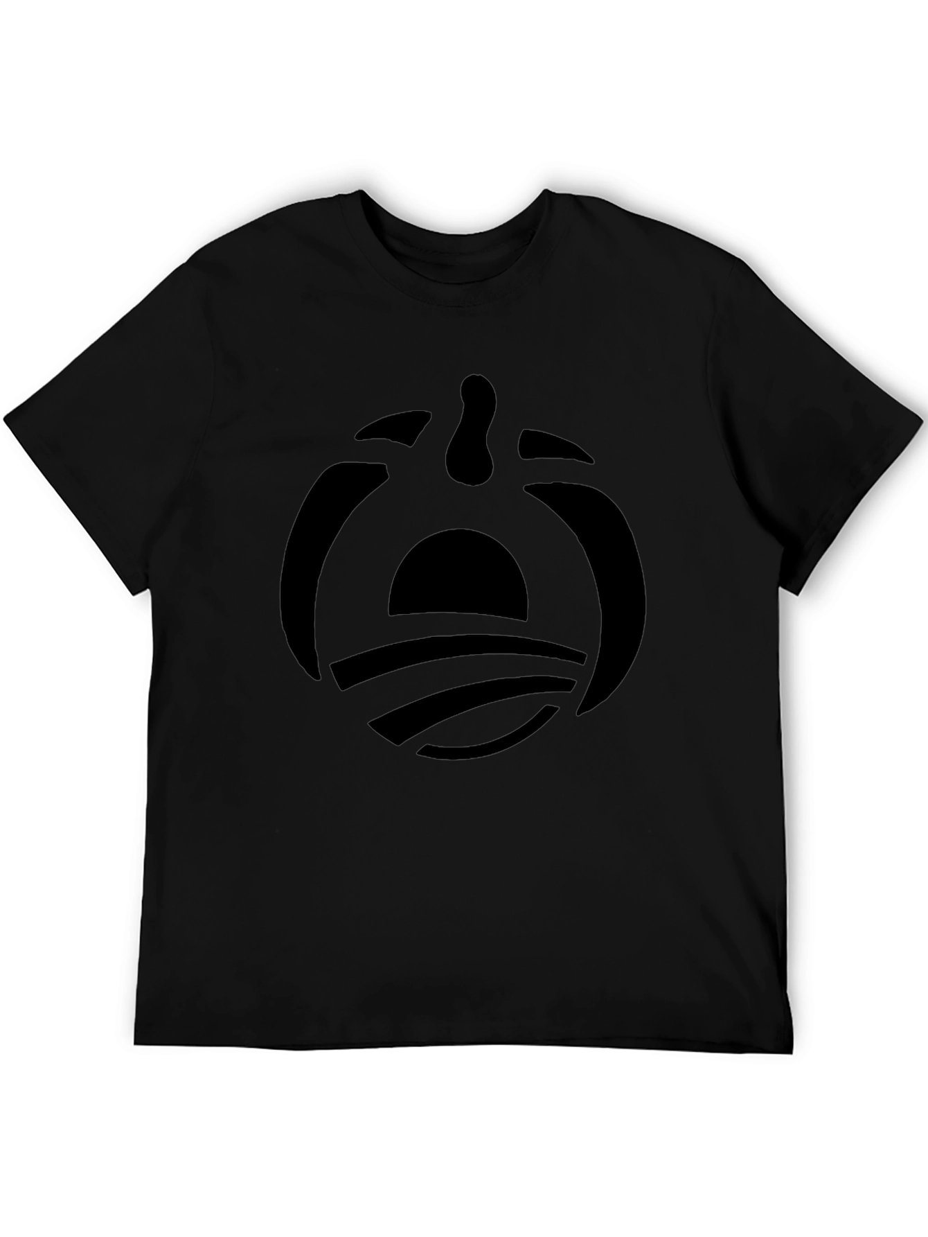 Black Graphic Tee - Sun & Waves Logo