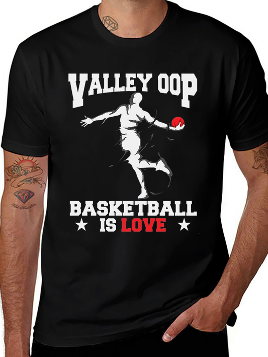 Valley Oop Basketball Is Love Graphic T-Shirt