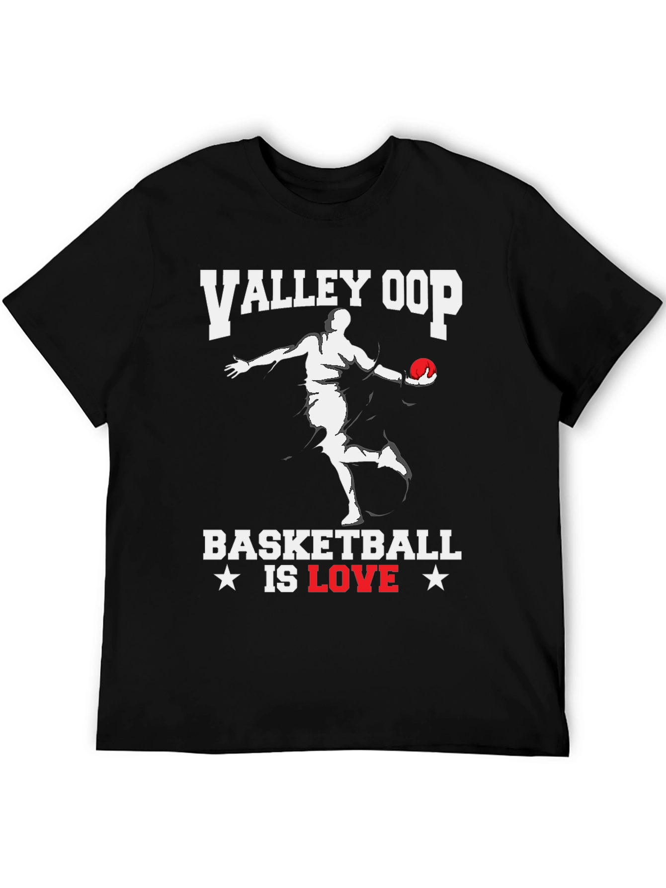 Valley Oop Basketball Is Love Graphic T-Shirt