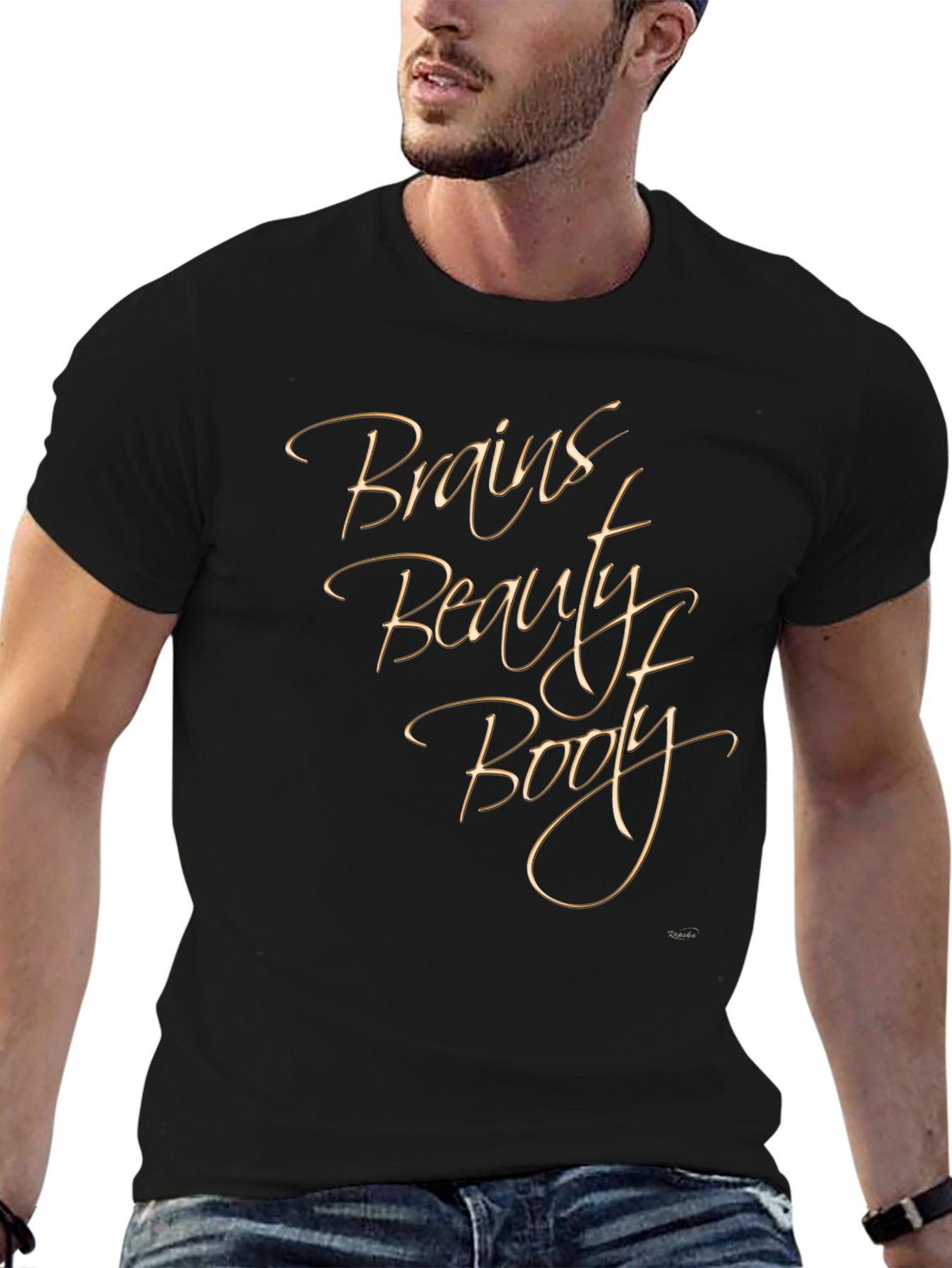 Brains Beauty Booty Graphic Tee