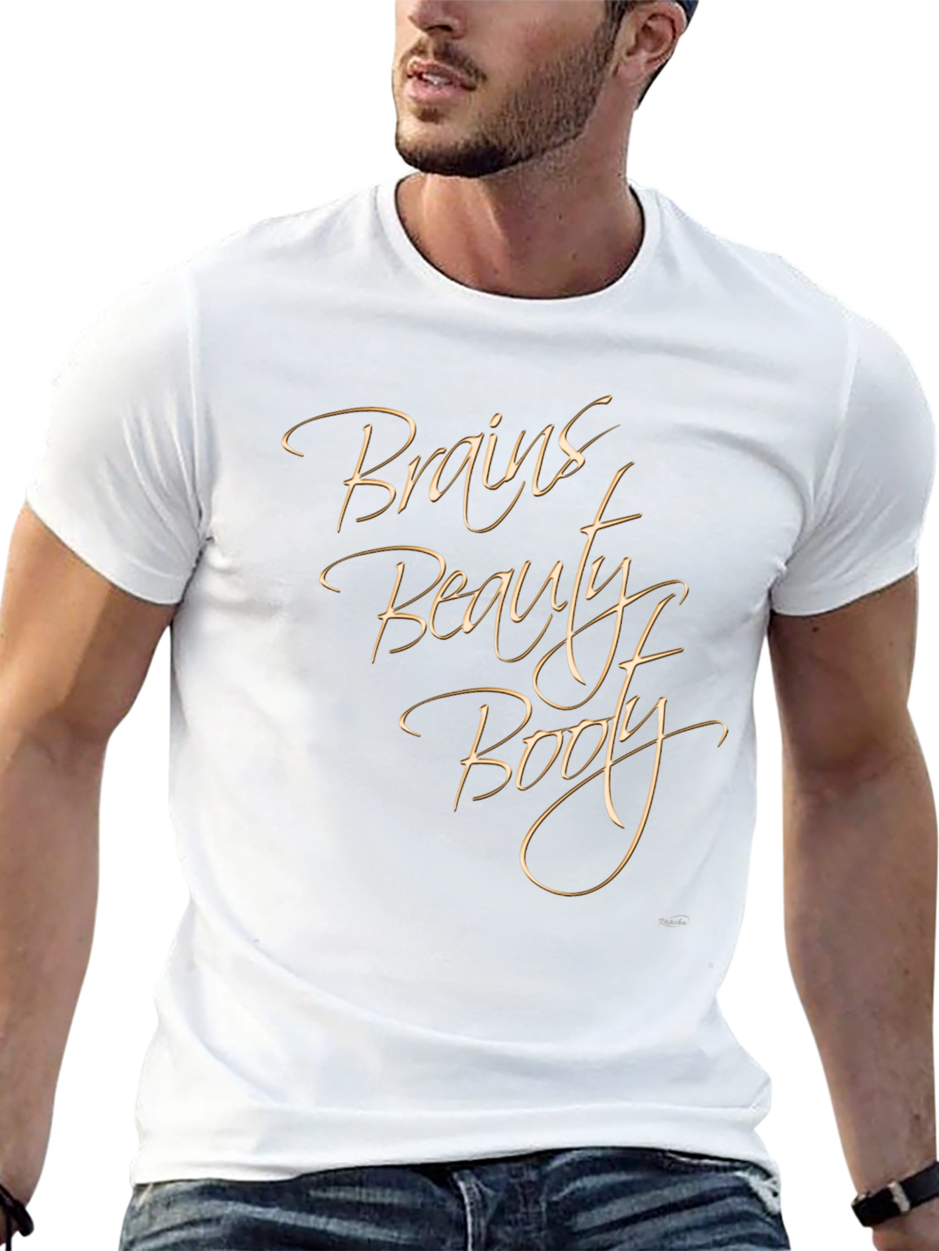 Brains Beauty Booty Graphic Tee