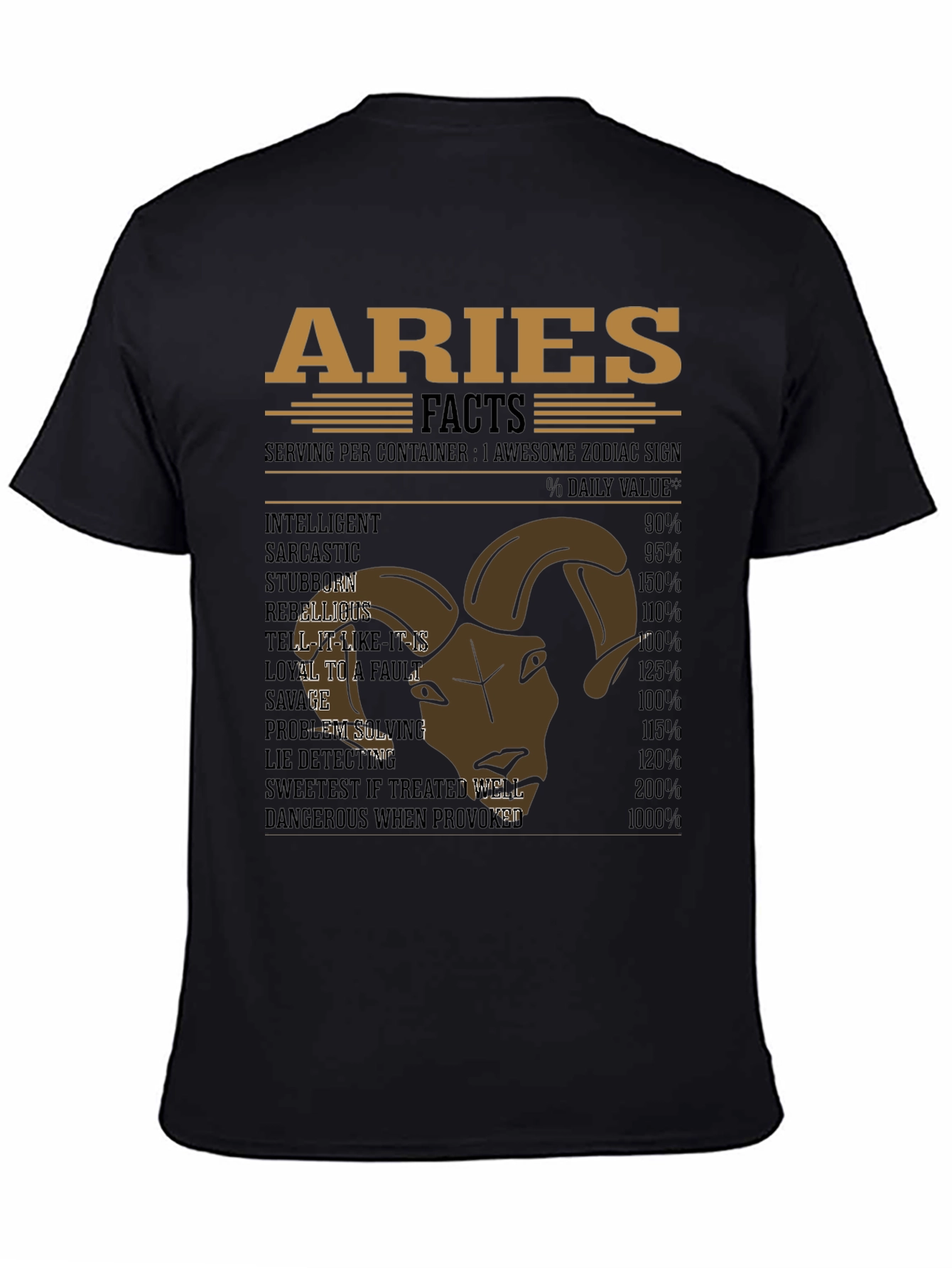 Aries Zodiac Facts T-Shirt