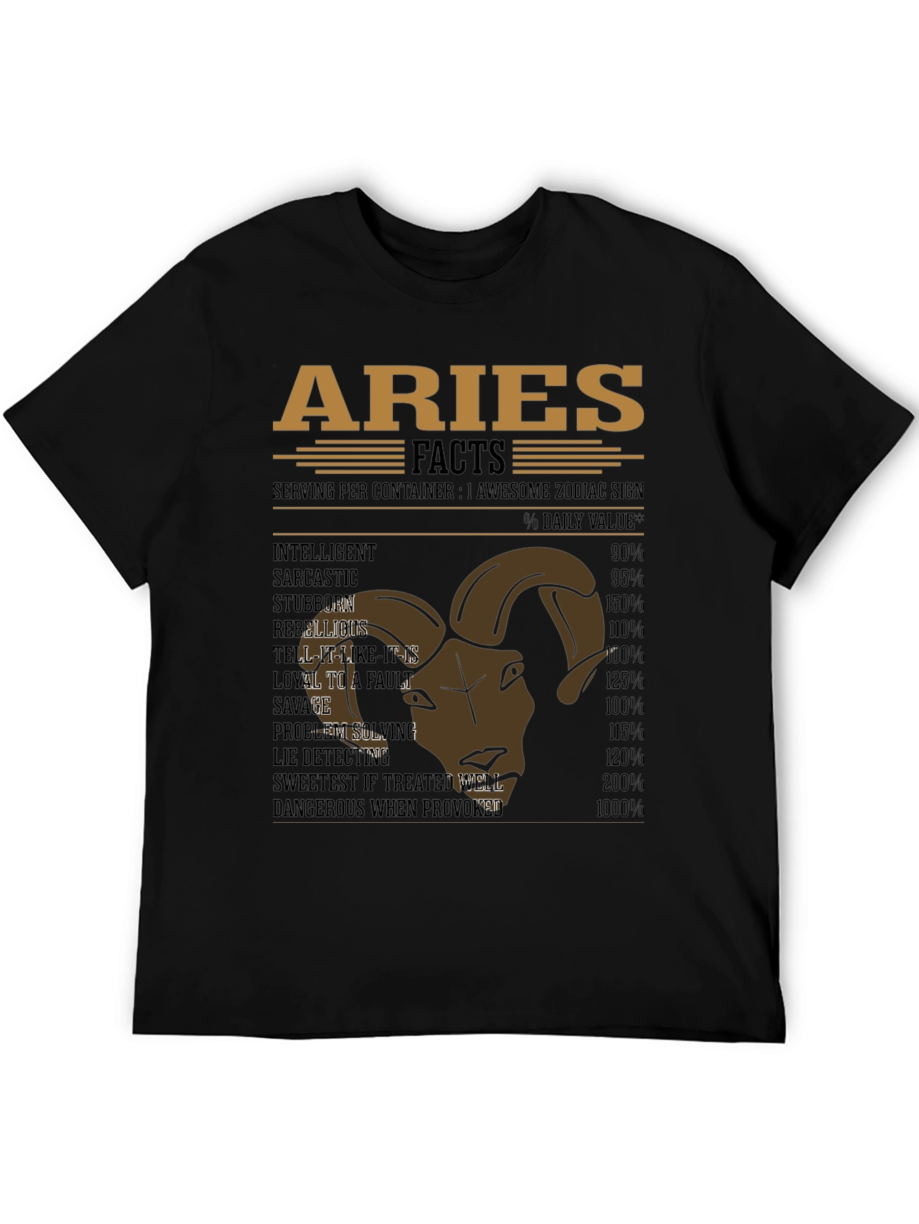 Aries Zodiac Facts T-Shirt