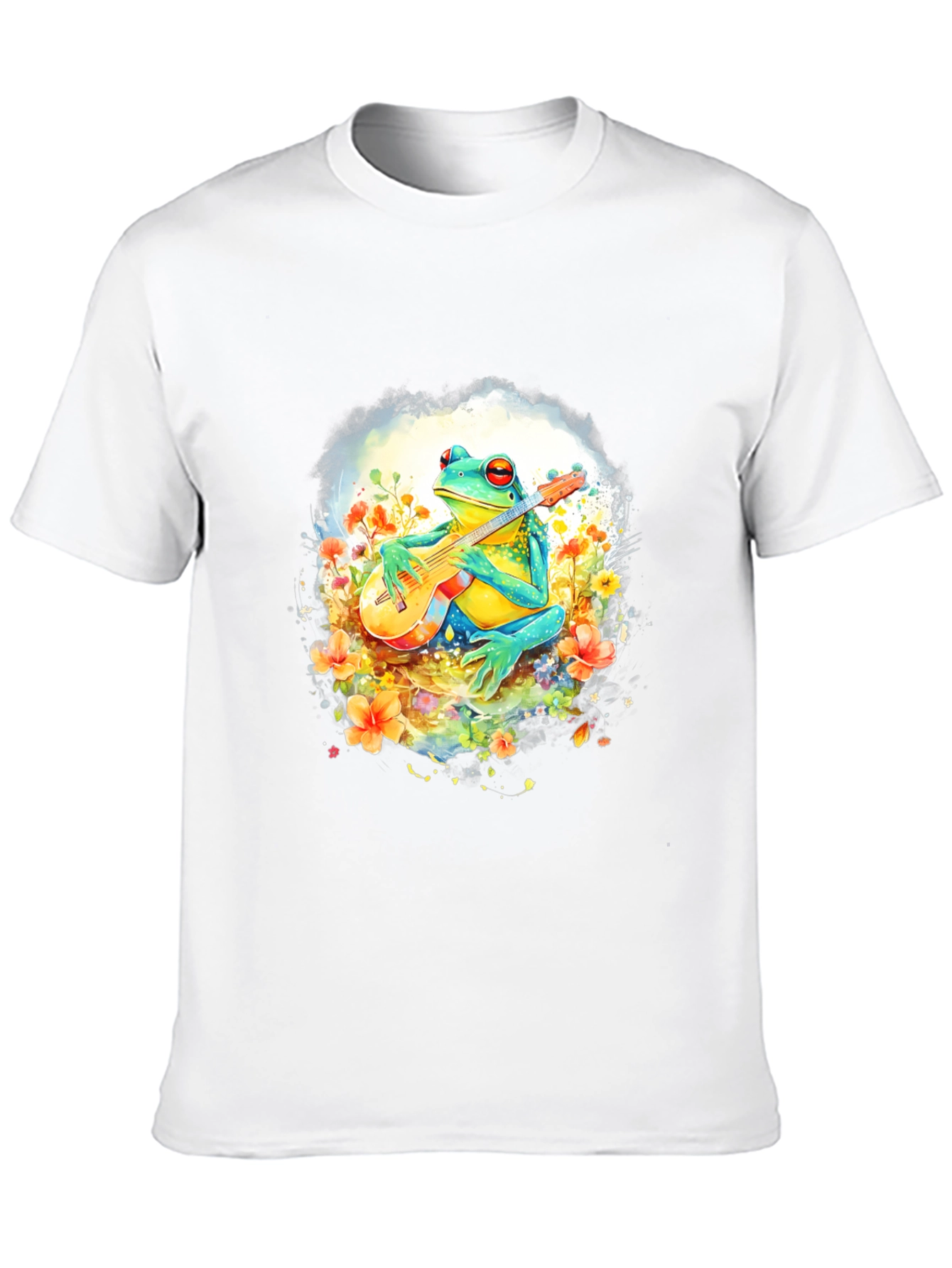 Frog Playing Guitar Graphic T-Shirt