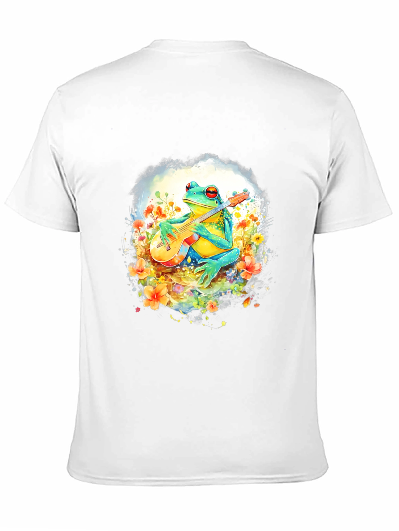 Frog Playing Guitar Graphic T-Shirt
