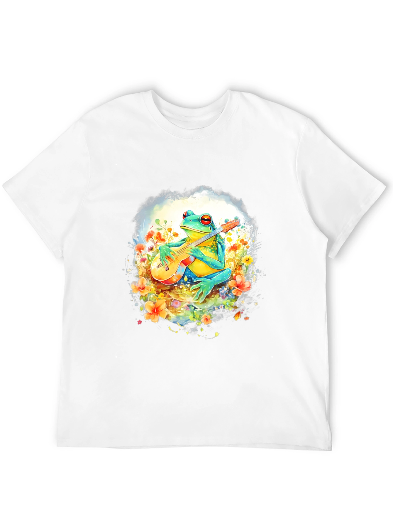 Frog Playing Guitar Graphic T-Shirt