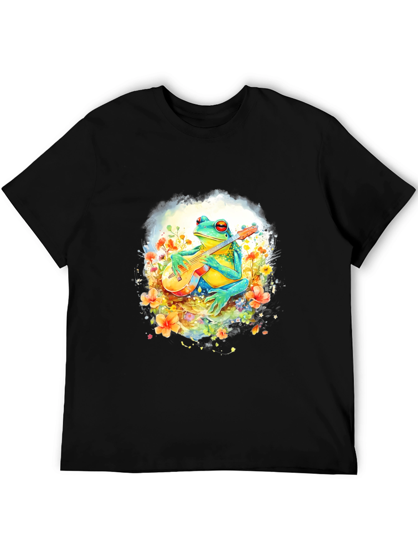 Frog Playing Guitar Graphic T-Shirt