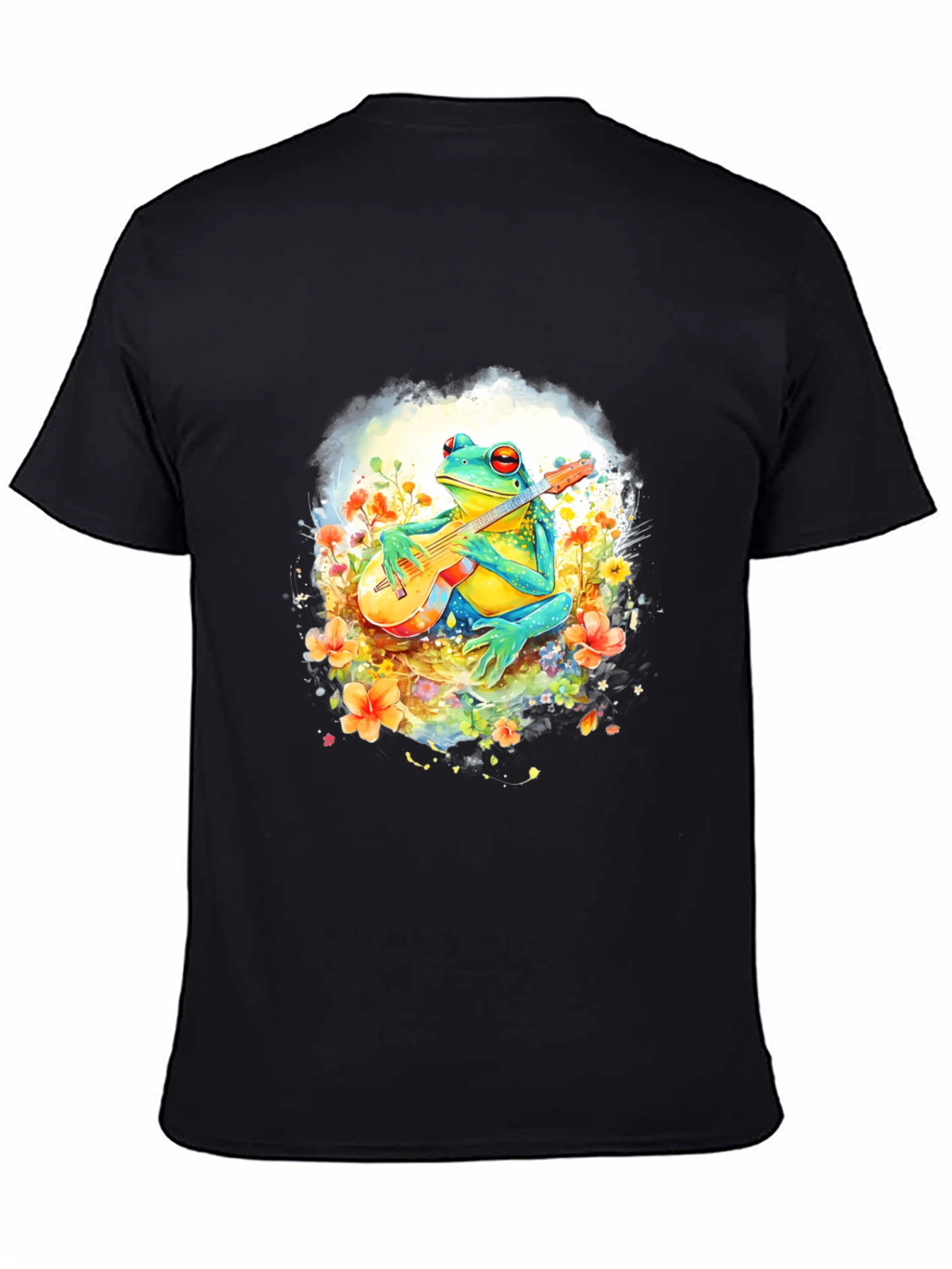Frog Playing Guitar Graphic T-Shirt