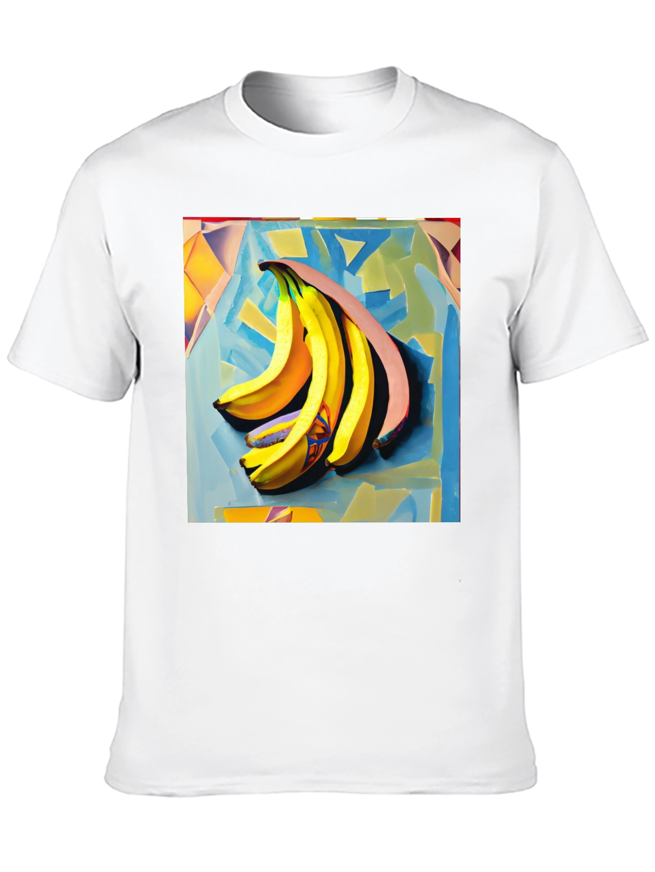 Banana Art Print Black T-Shirt