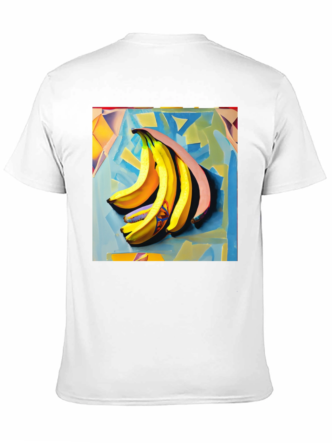 Banana Art Print Black T-Shirt