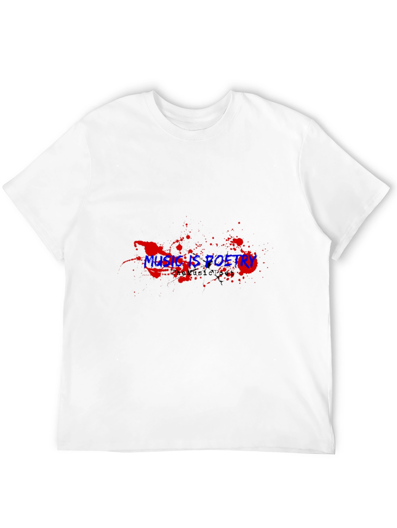 Music is Poetry Graphic Tee - Black T-Shirt